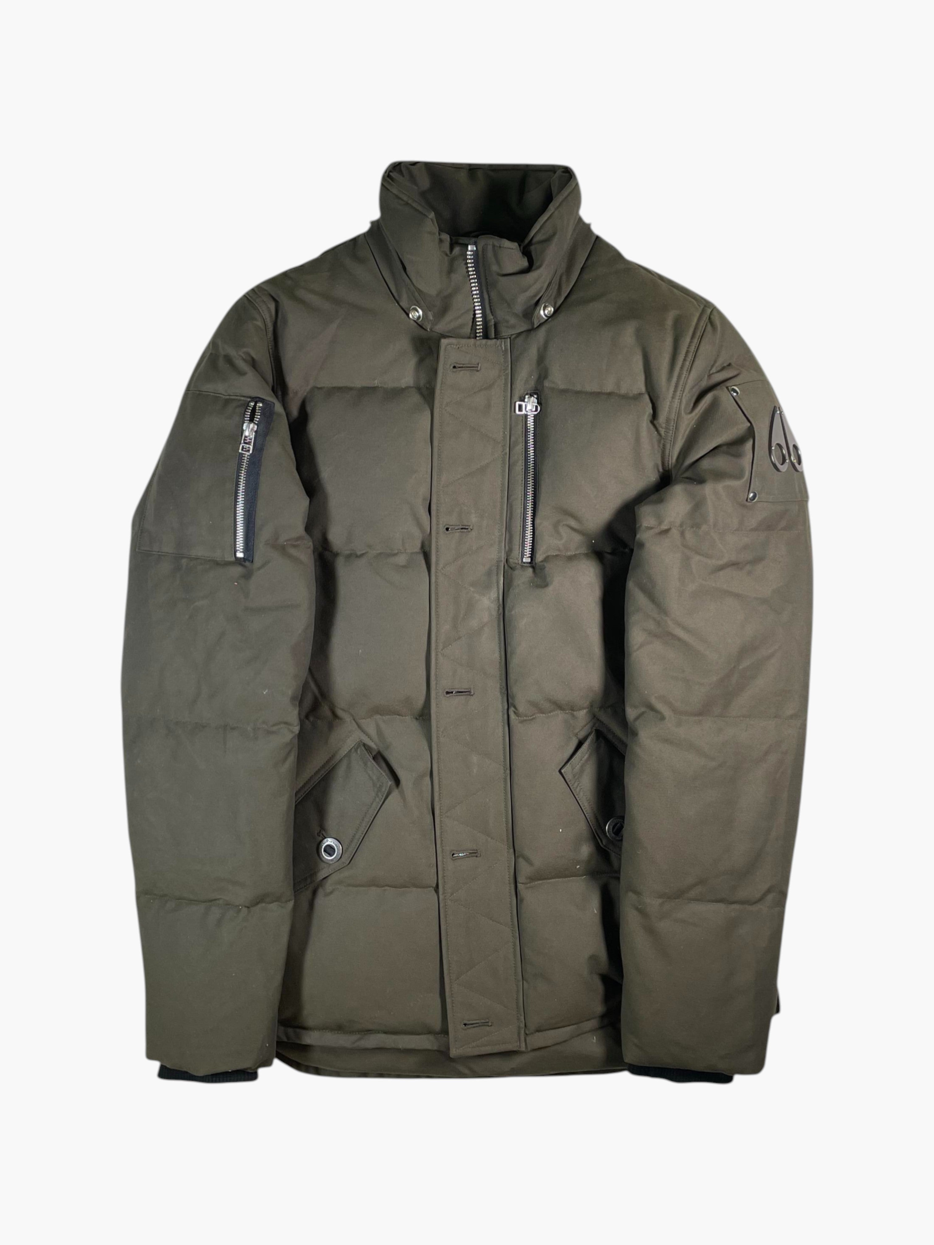 Moose Knuckles 3Q Olive & Black Fur Jacket