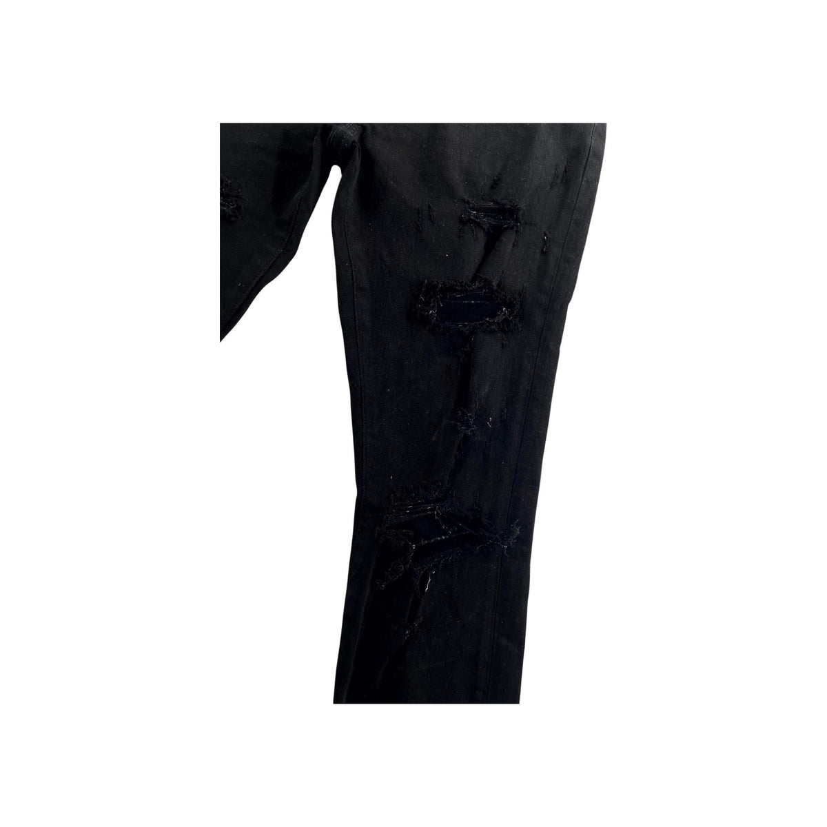 Amiri Ripped Thrasher Black Jeans