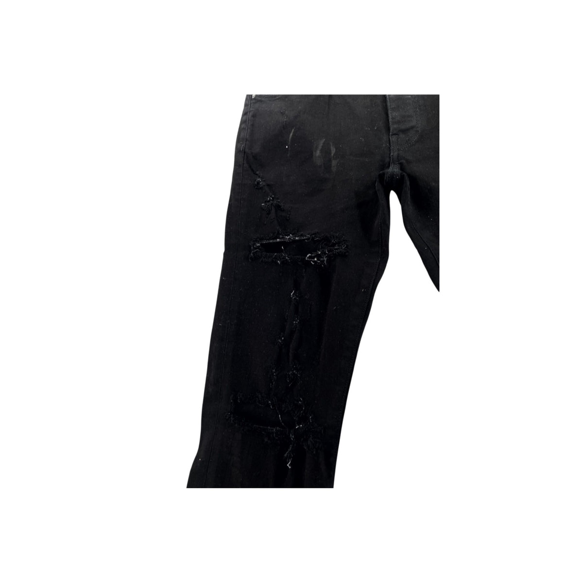 Amiri Ripped Thrasher Black Jeans