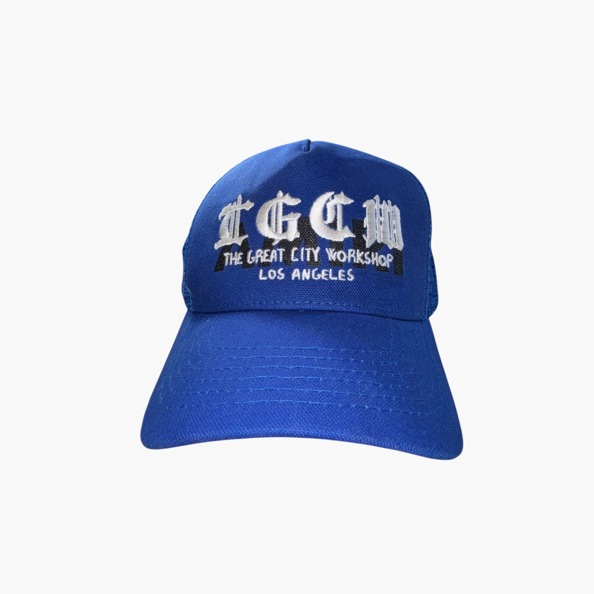 Amiri White & Black TGCW Blue Cap