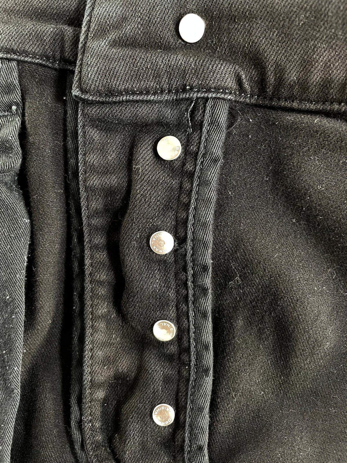 Amiri Ripped Thrasher Black Jeans