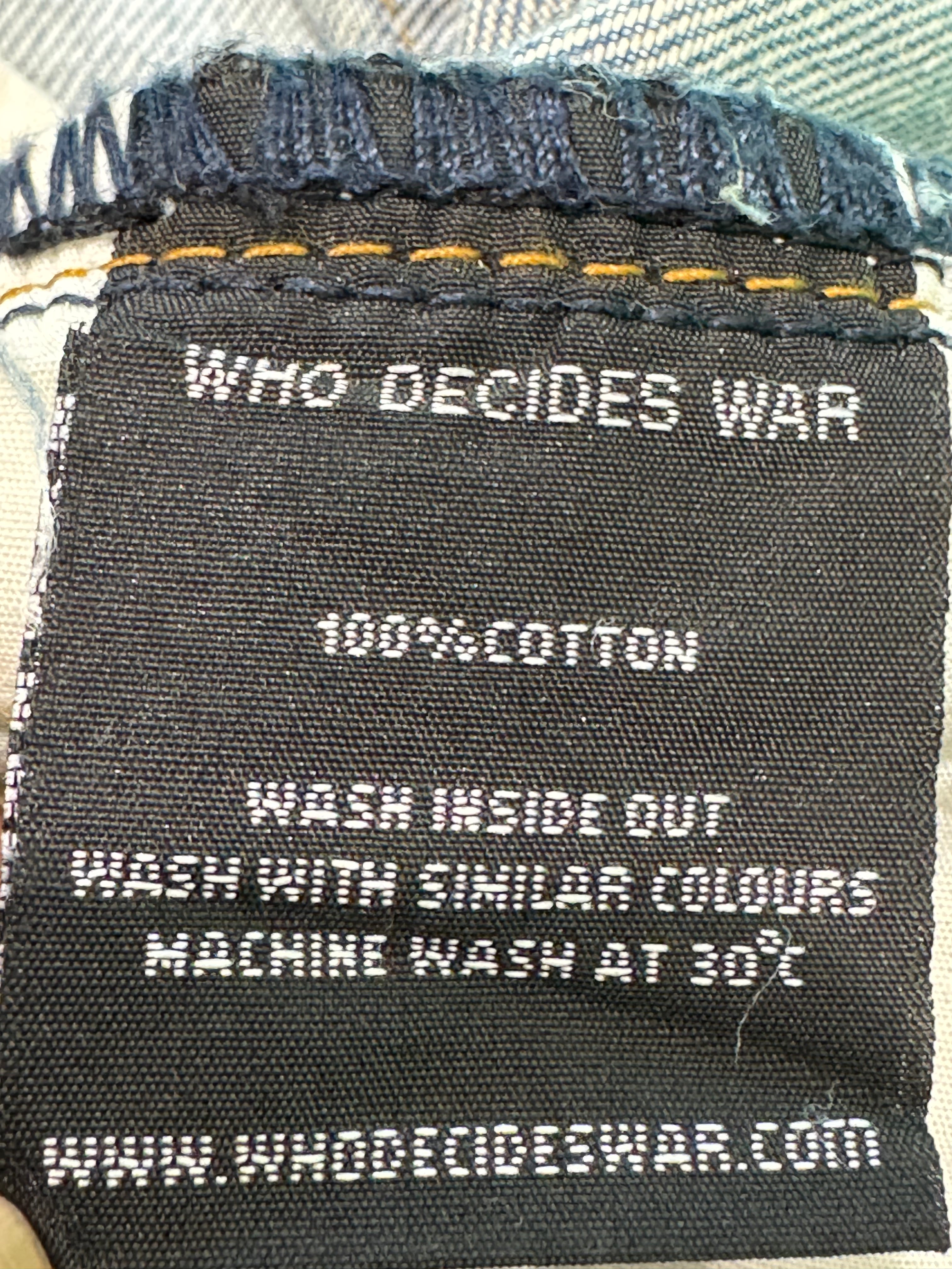 WDW Sunflower Distressed Blue & Yellow Jeans