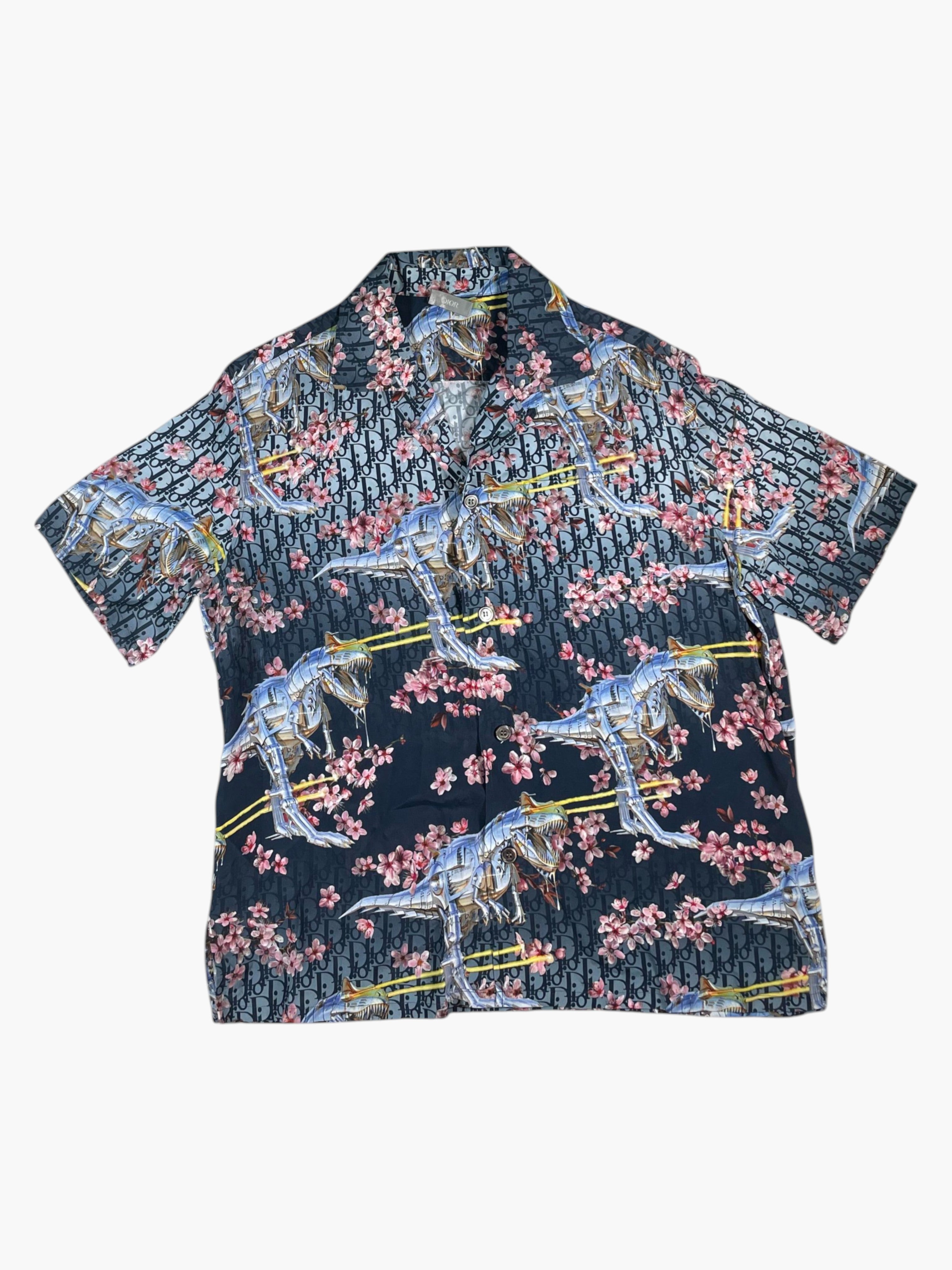 Dior Soroyama Oblique Blue Button Up