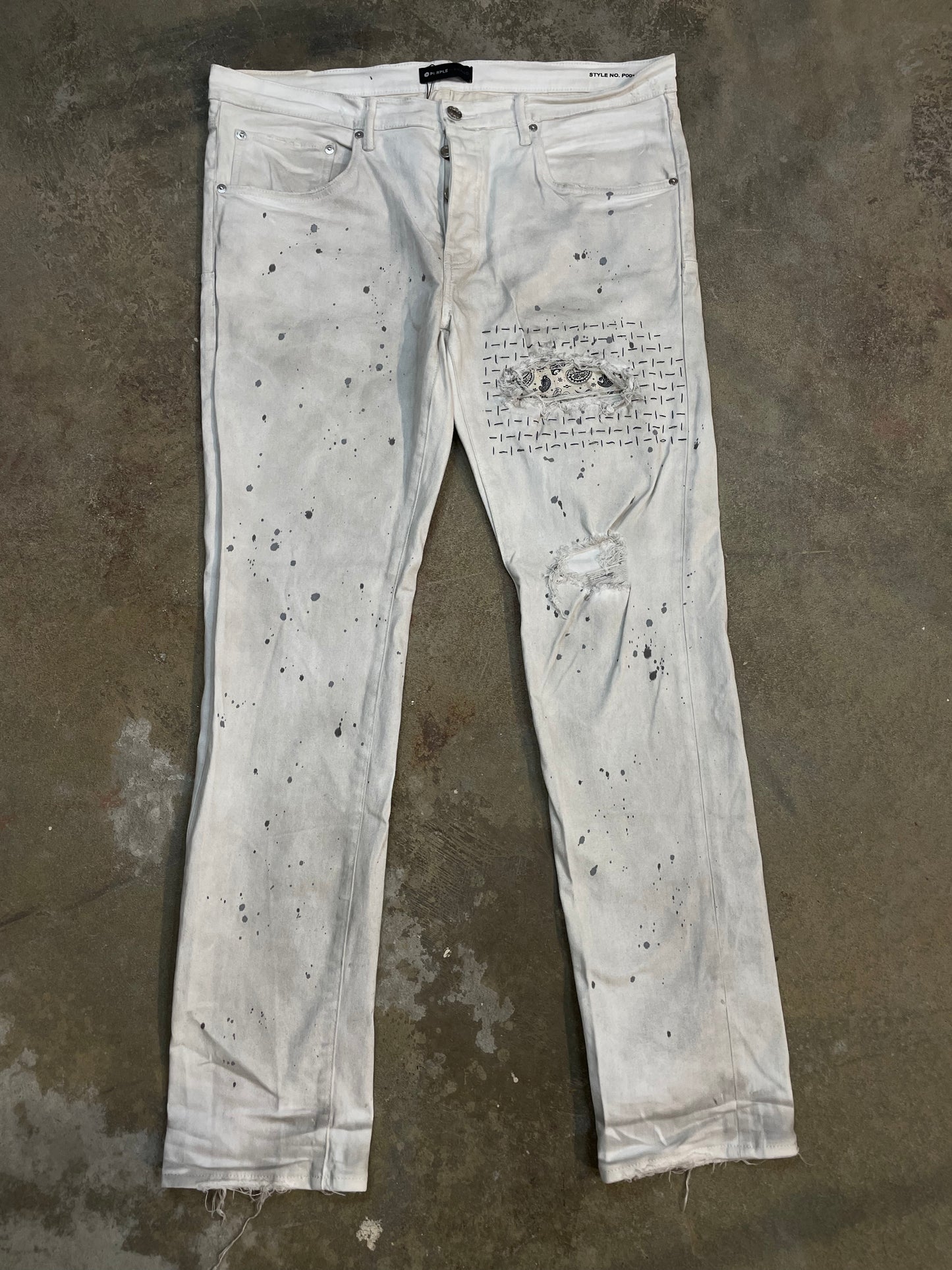 Purple Jeans White 30 Used