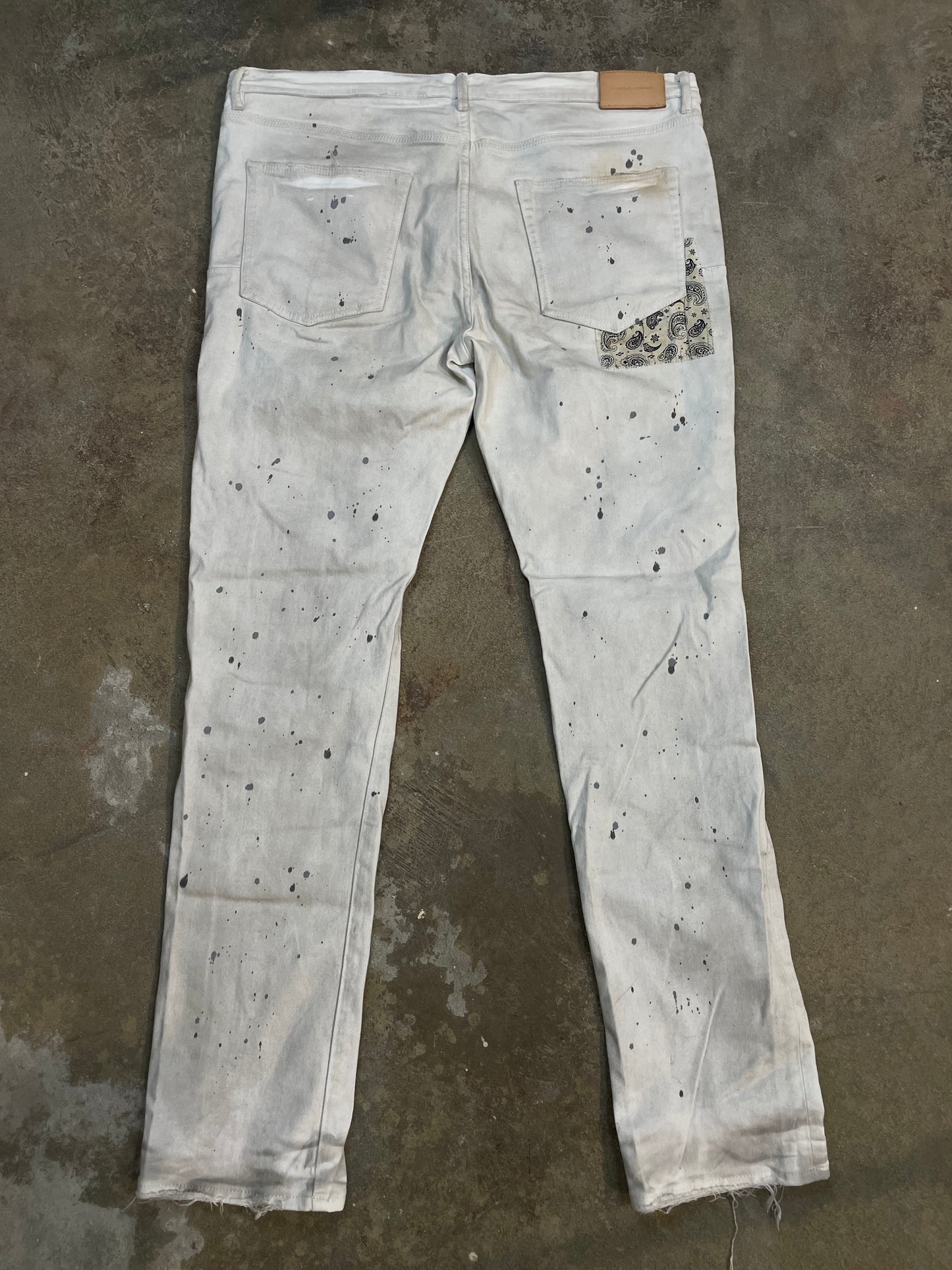 Purple Jeans White 30 Used