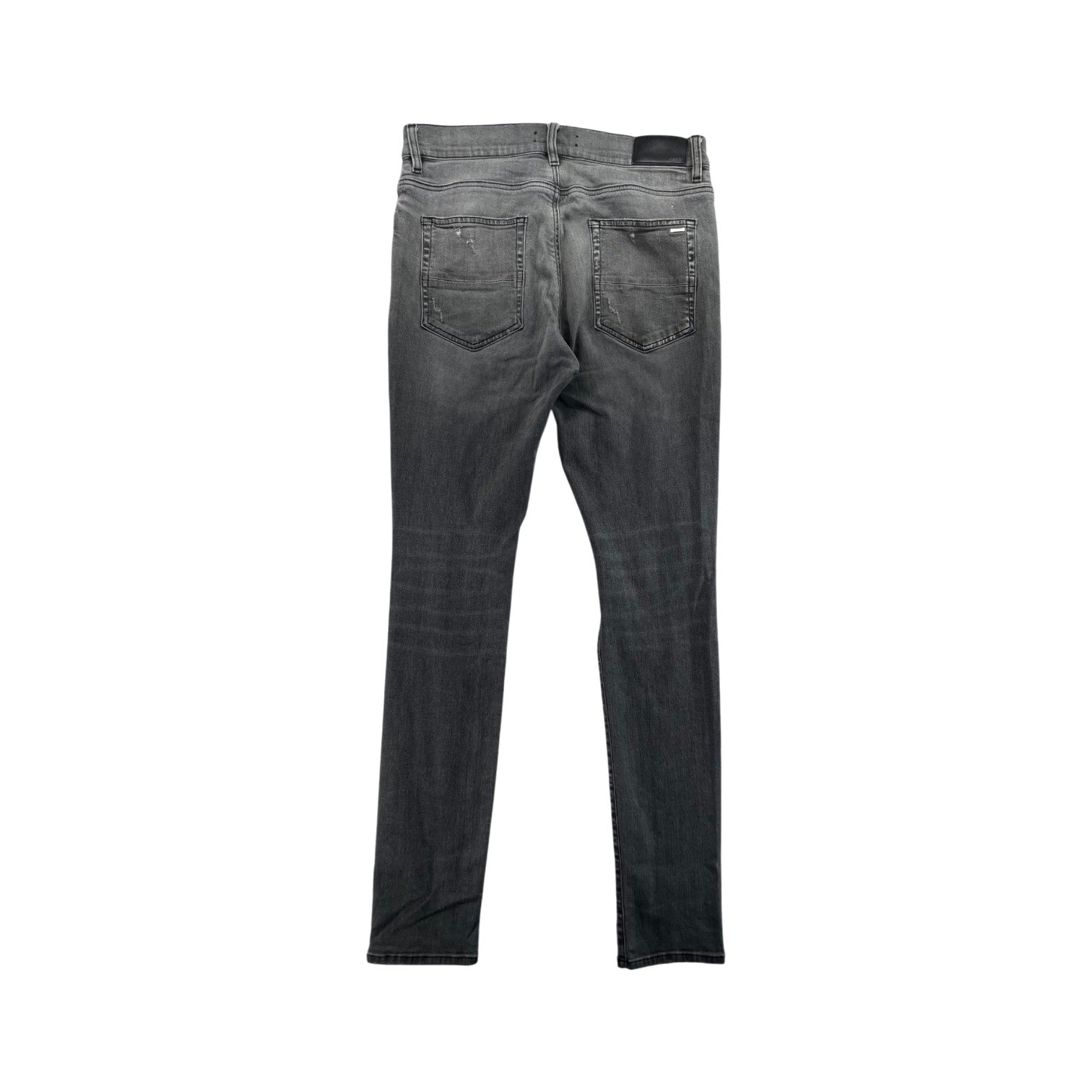 Amiri Plain Thrasher Ripped Grey Jeans