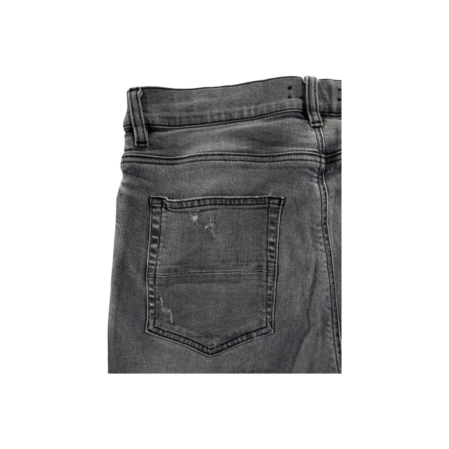 Amiri Plain Thrasher Ripped Grey Jeans
