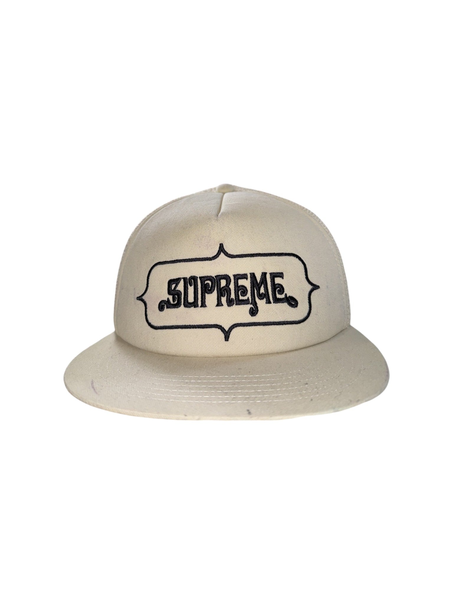 Supreme Highest Mesh White & Black Cap
