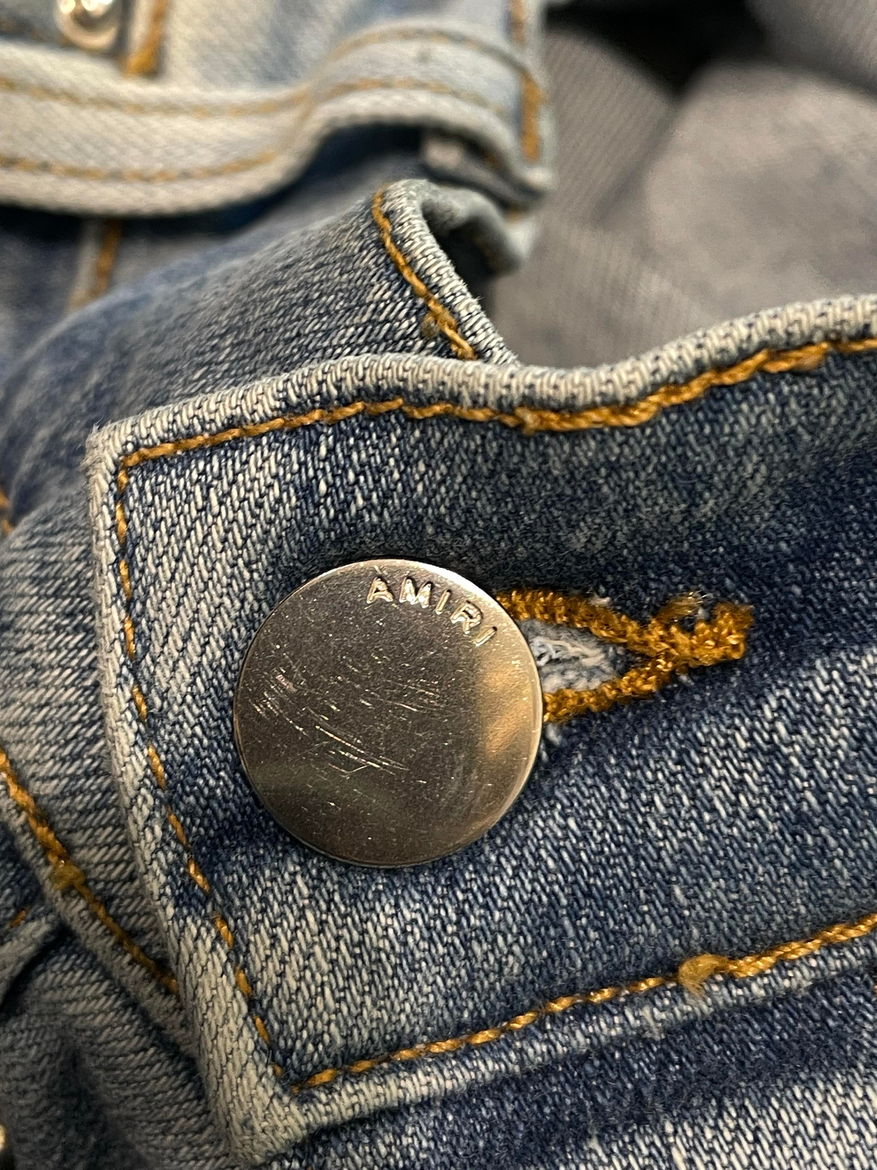 Amiri MX1 Lightwash Acai Patch