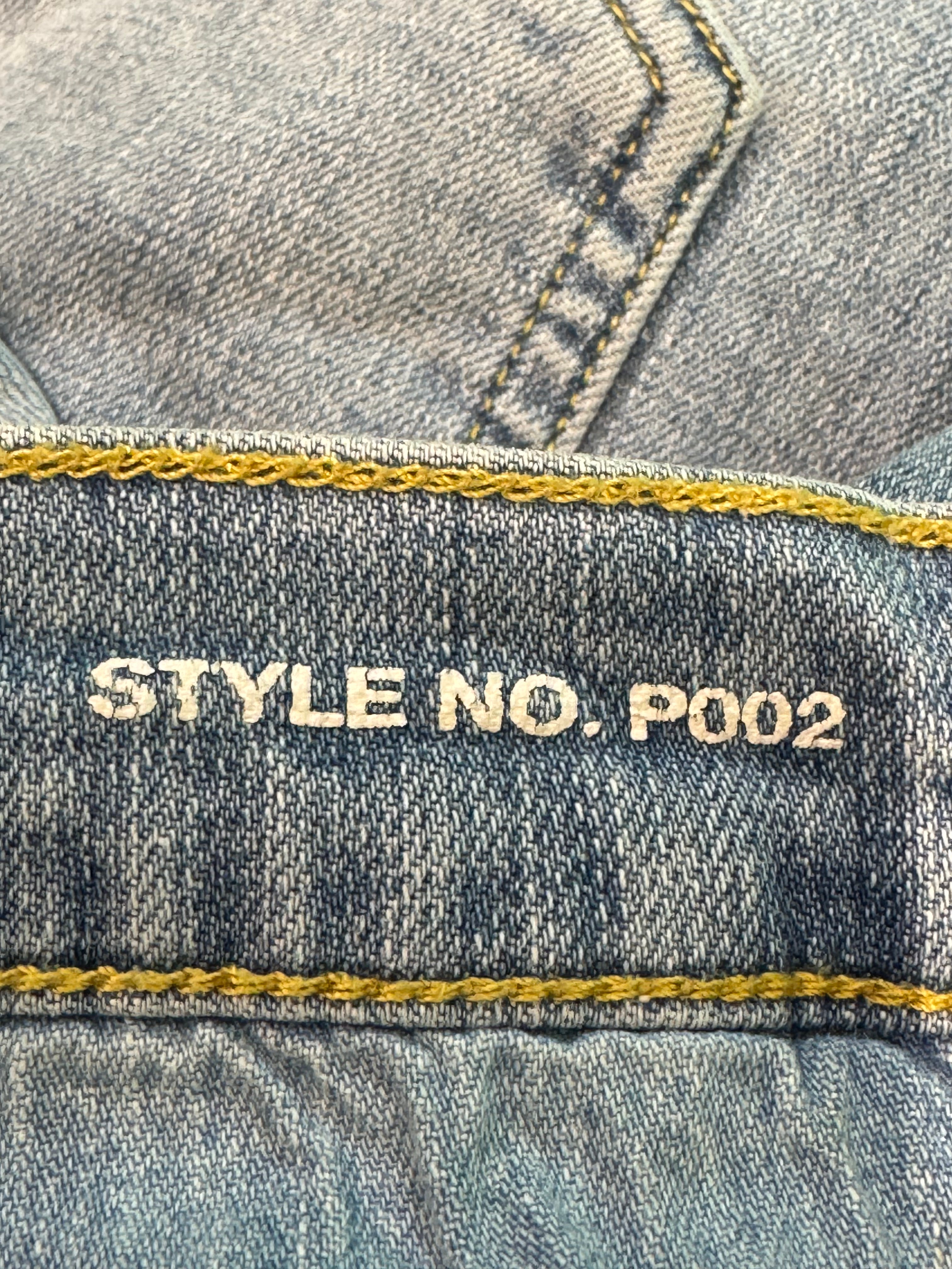 Purple Brand Light Wash Ripped Blue Jeans