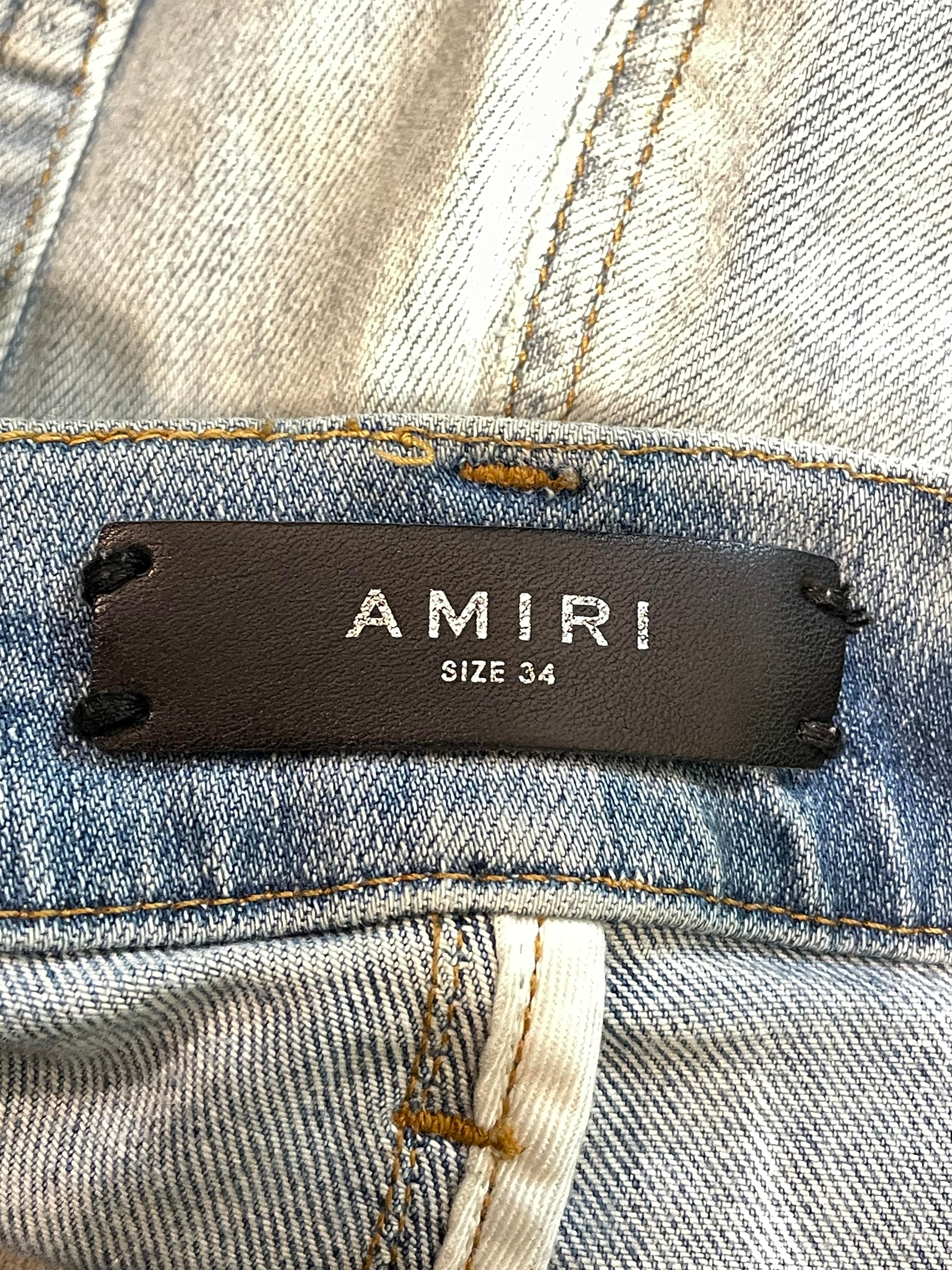 Amiri MX1 Lightwash Acai Patch