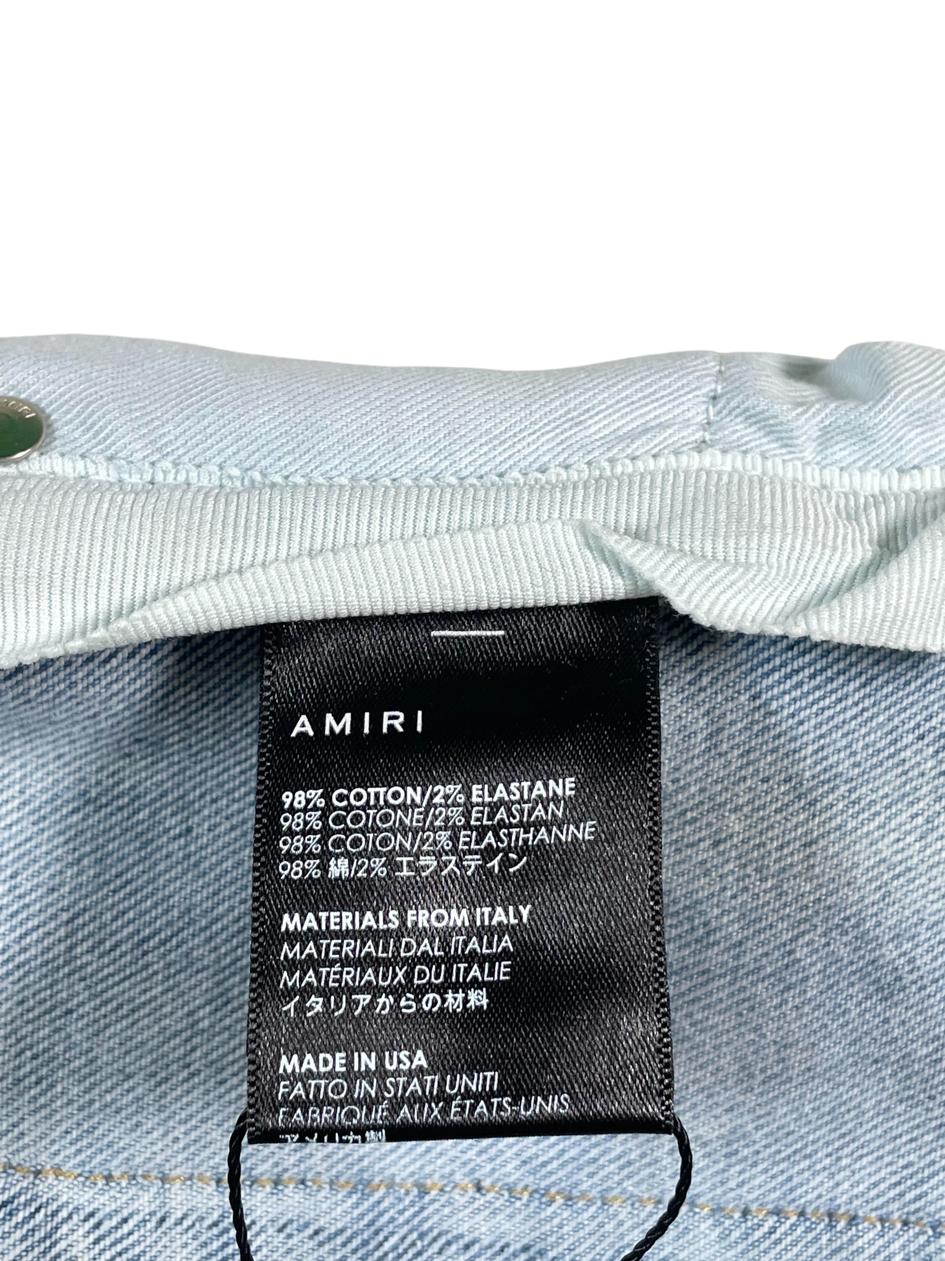 Amiri Grateful Dead Light Wash Jeans