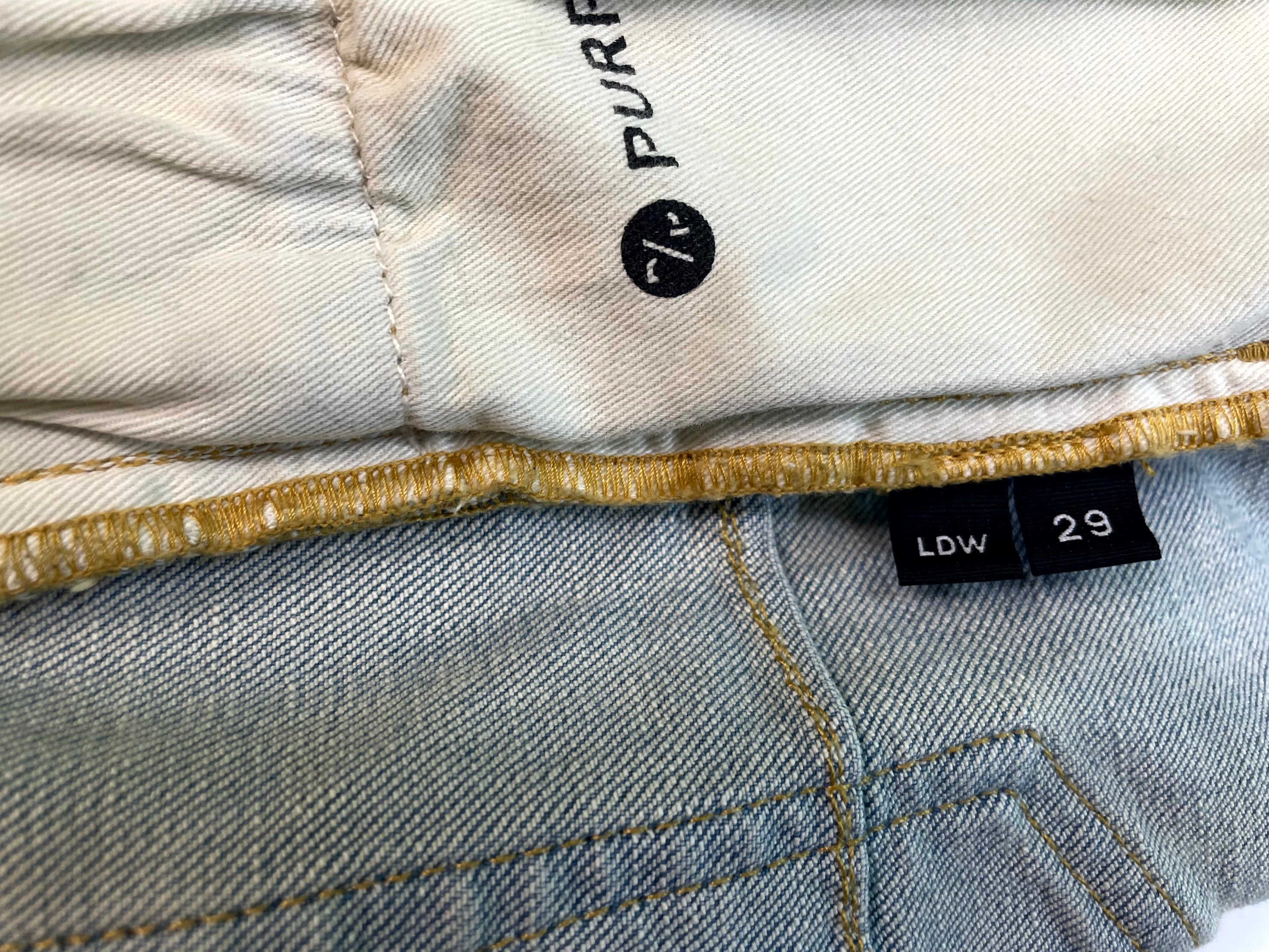 Purple Brand Vintage Wax Light Wash Jeans