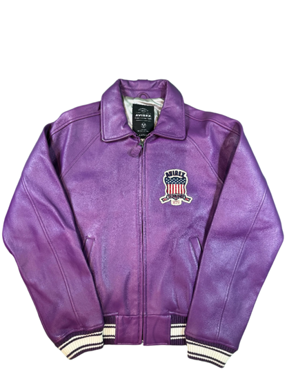 Avirex Purple Varsity Jacket