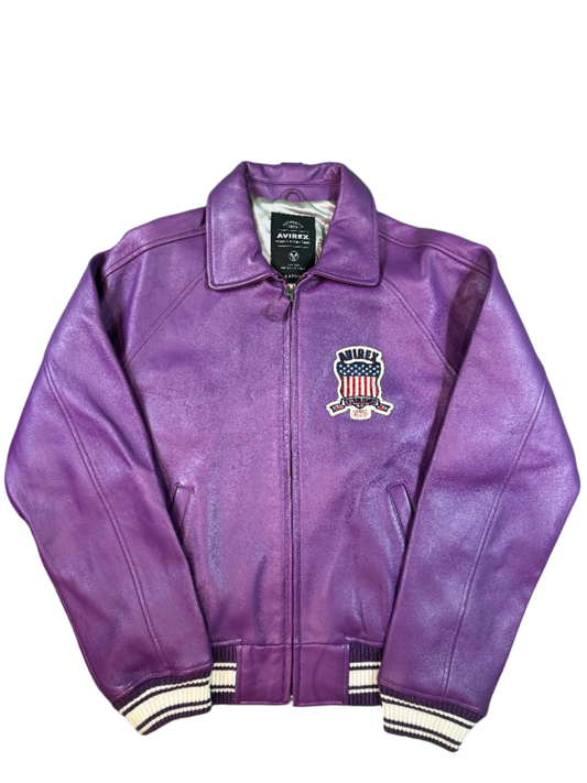 Avirex Purple Varsity Jacket