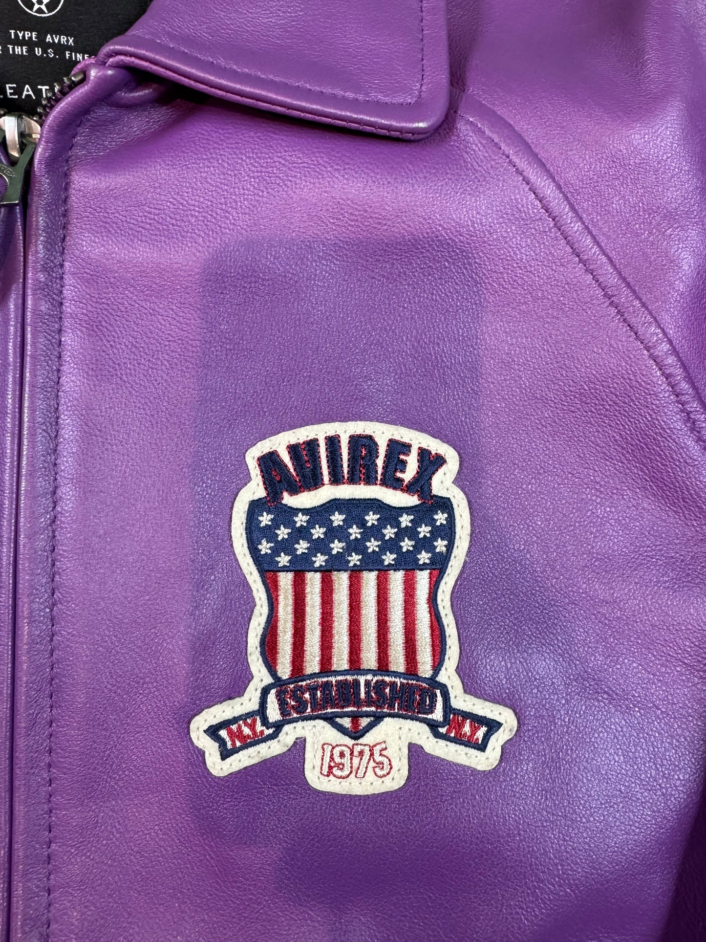 Avirex Purple Varsity Jacket