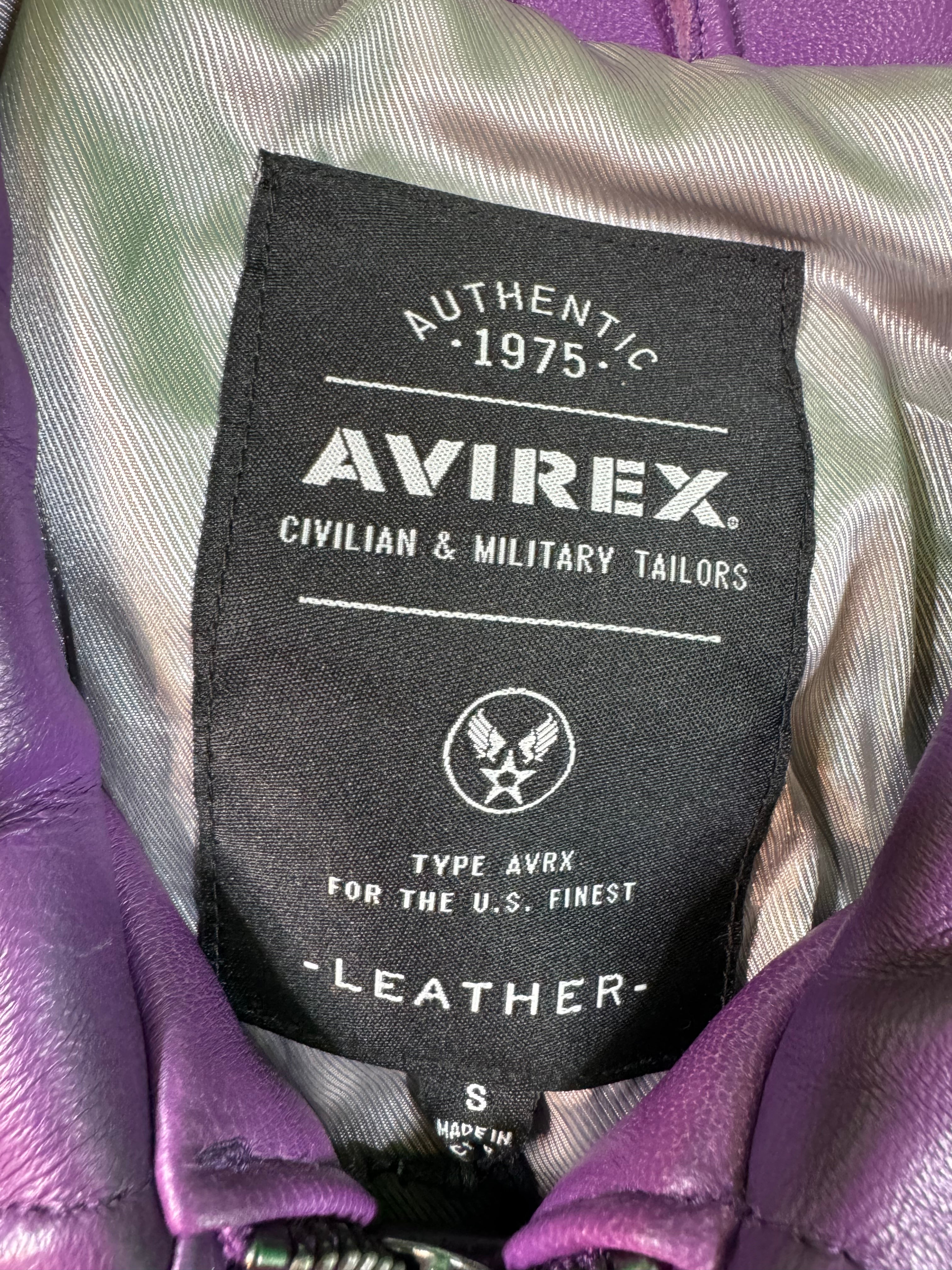 Avirex Purple Varsity Jacket