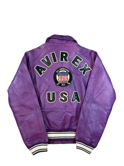 Avirex Purple Varsity Jacket