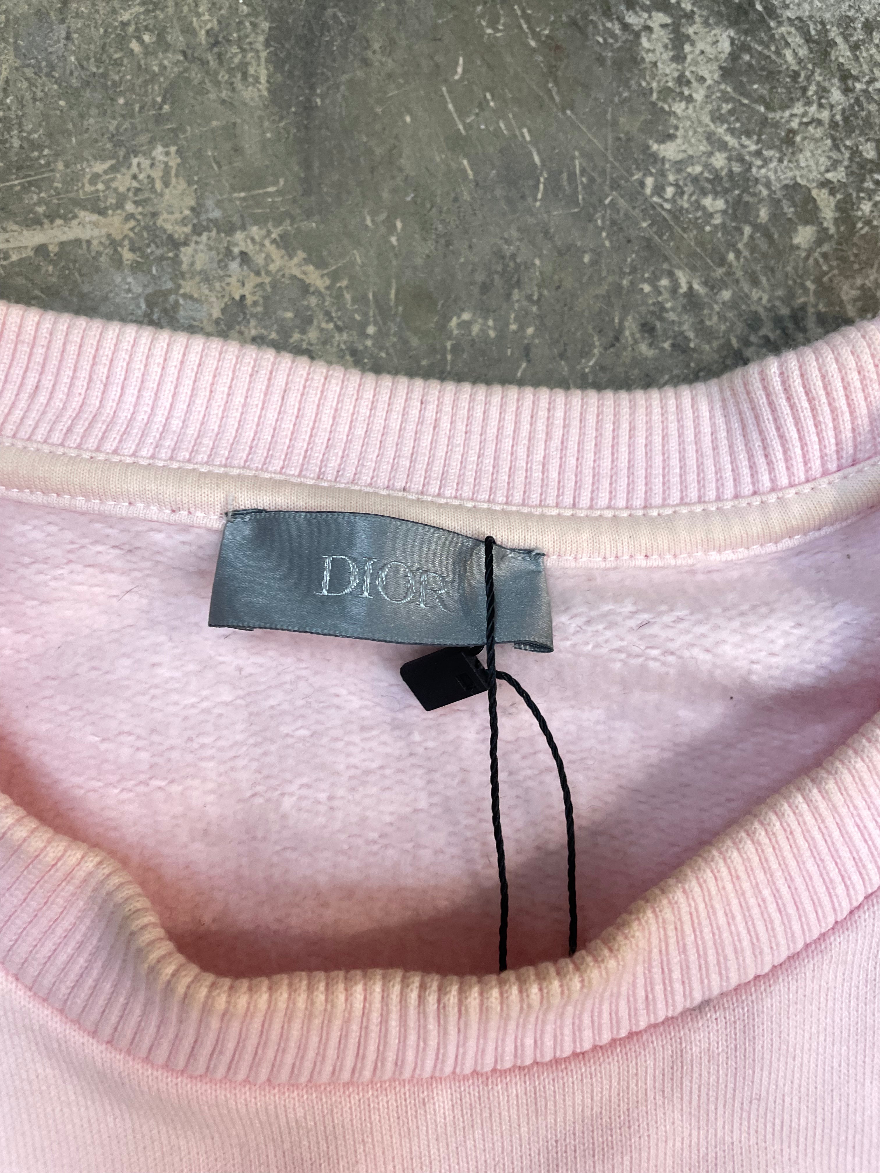 Dior Kaws Crewneck Pink Used Large