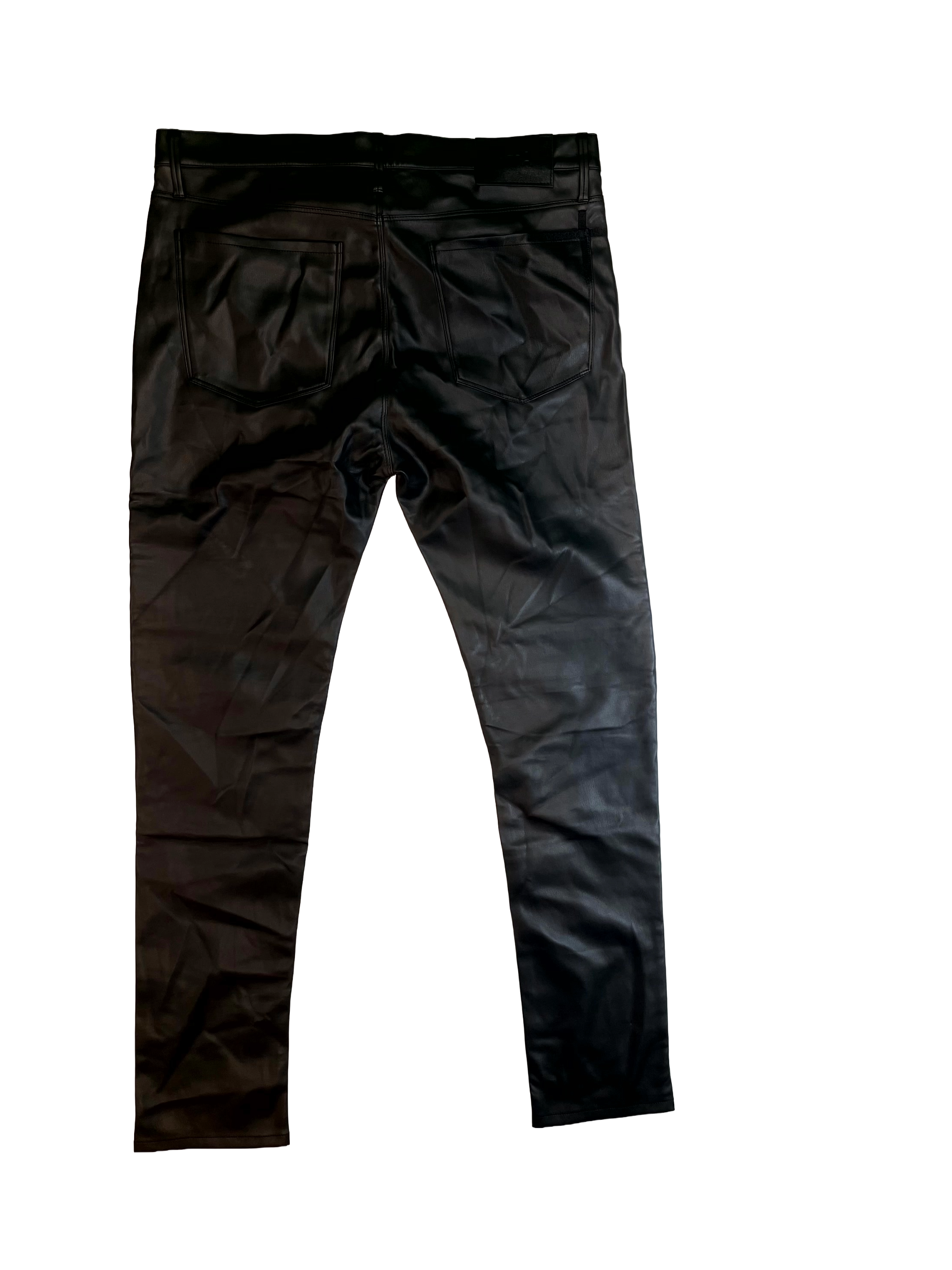 RTA Leather Black Jeans