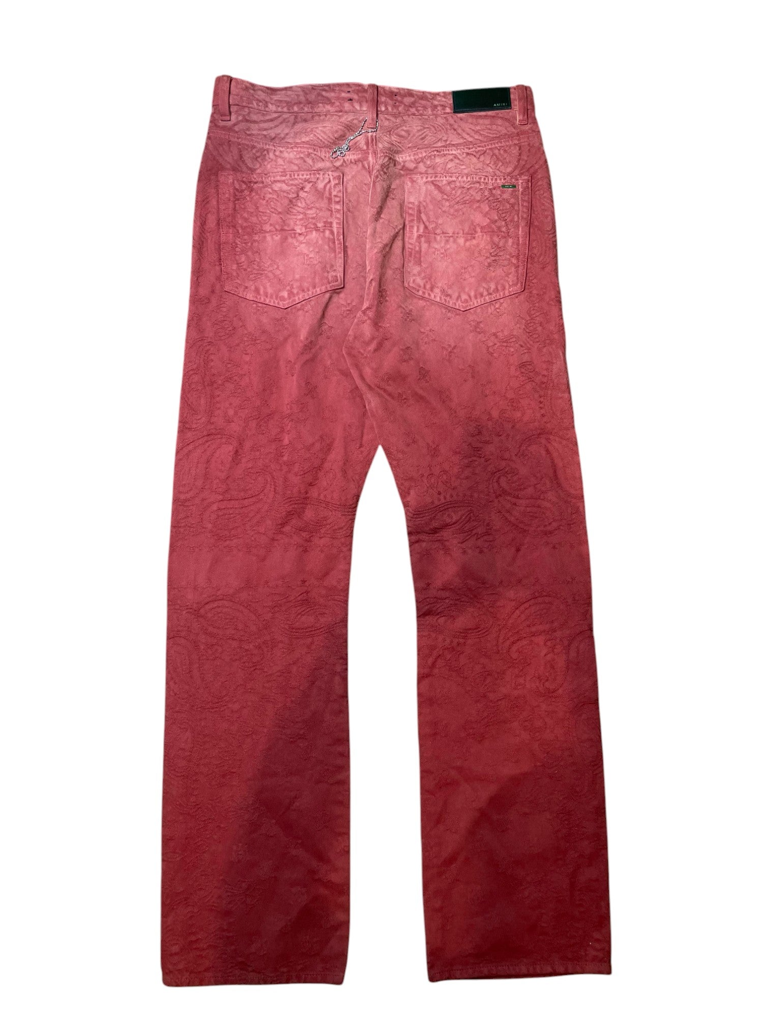 Amiri Red Bandana Thrasher Jeans