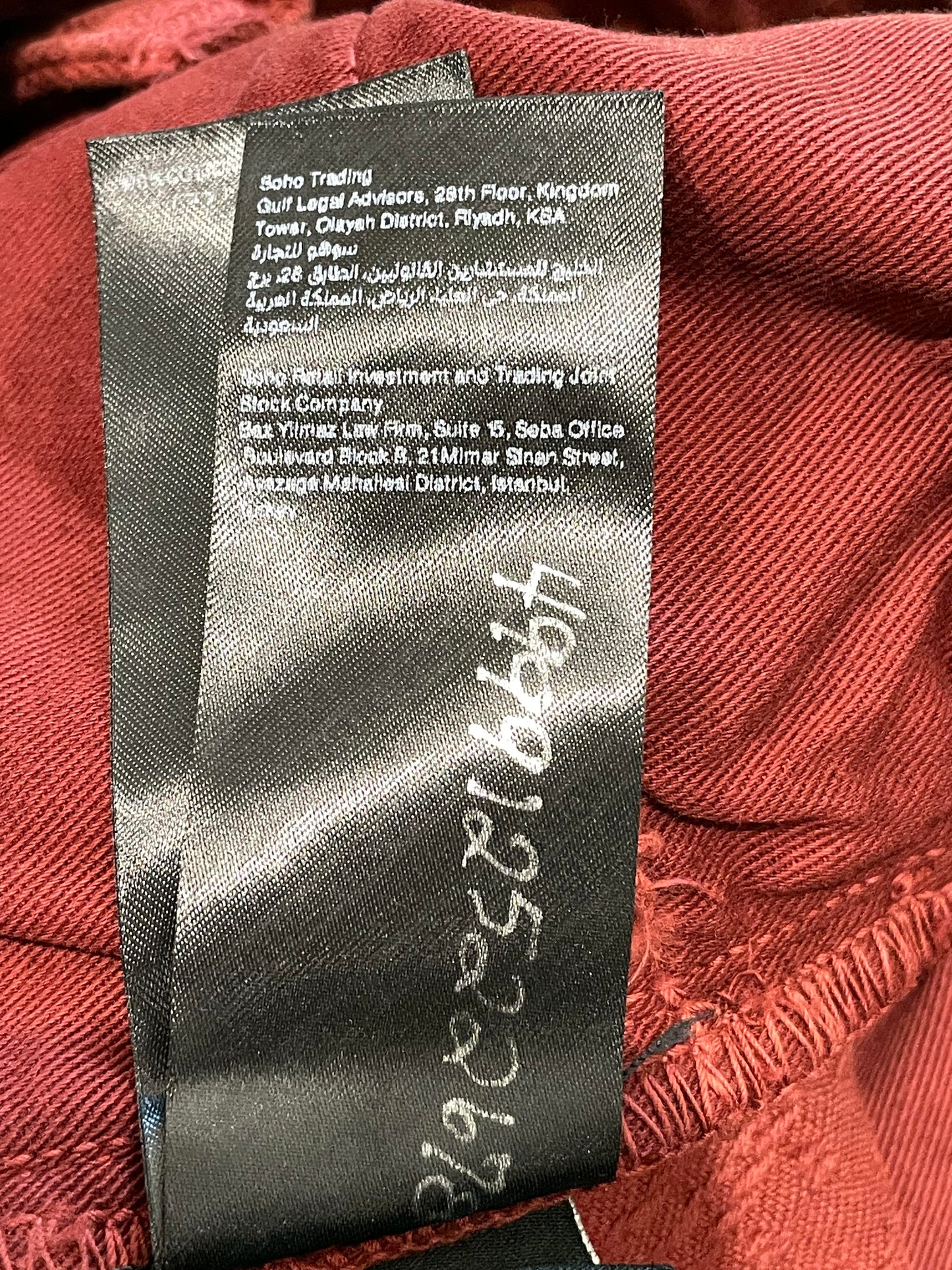 Amiri Red Bandana Thrasher Jeans