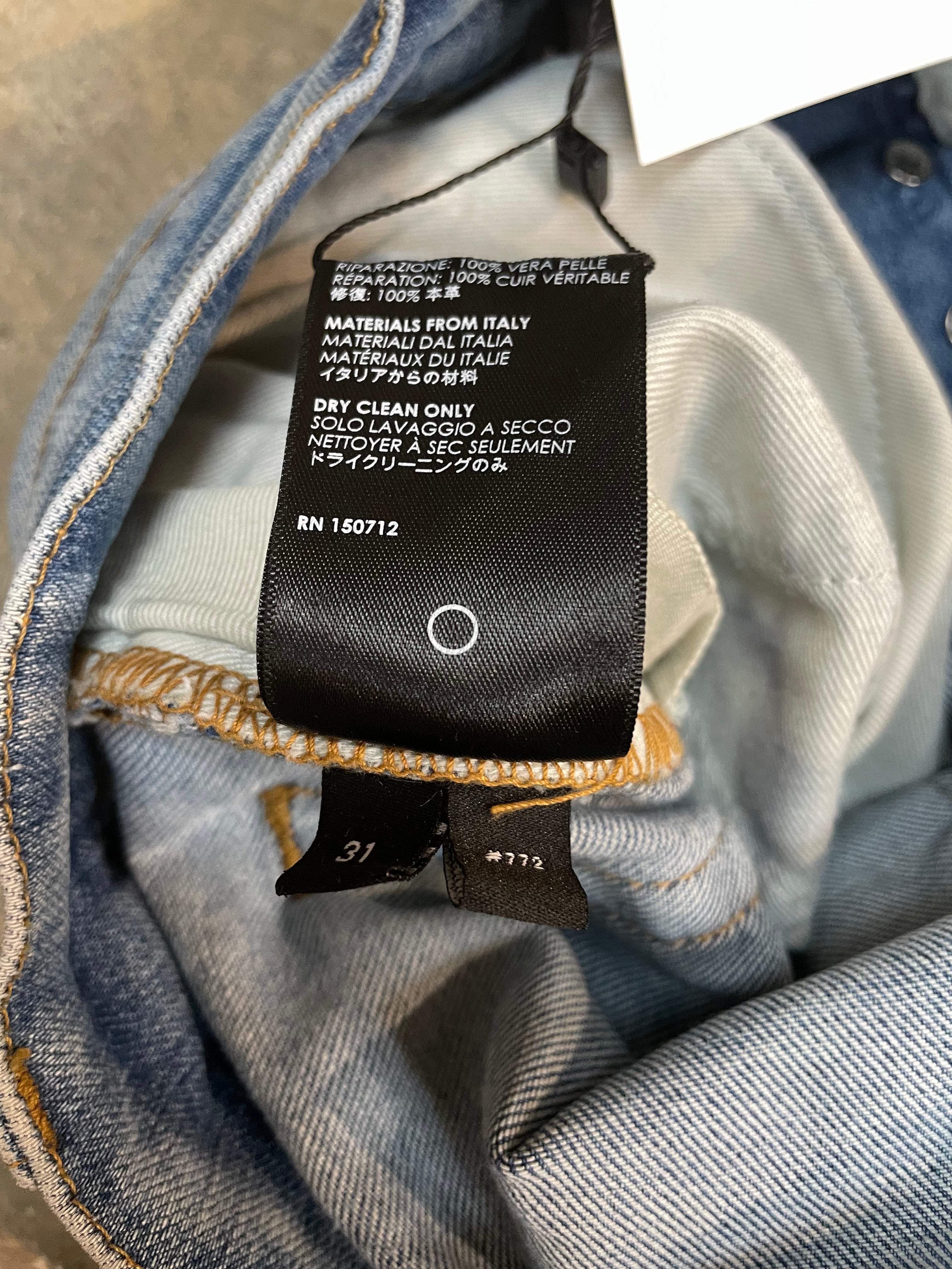 Amiri Blue Bandana Mx1 31 Used