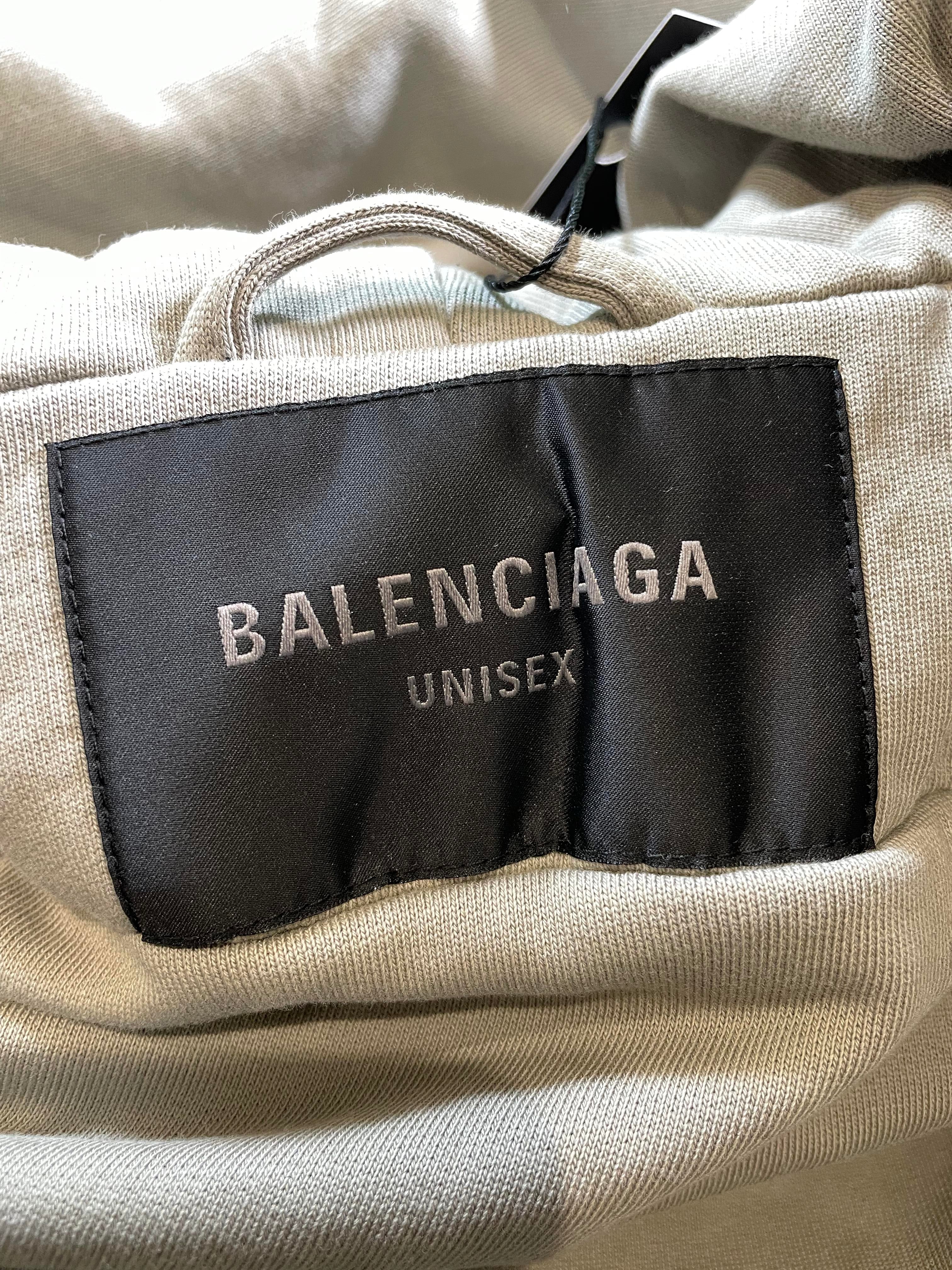 Balenciaga Hooded Oversized Olive Bomber Jacket