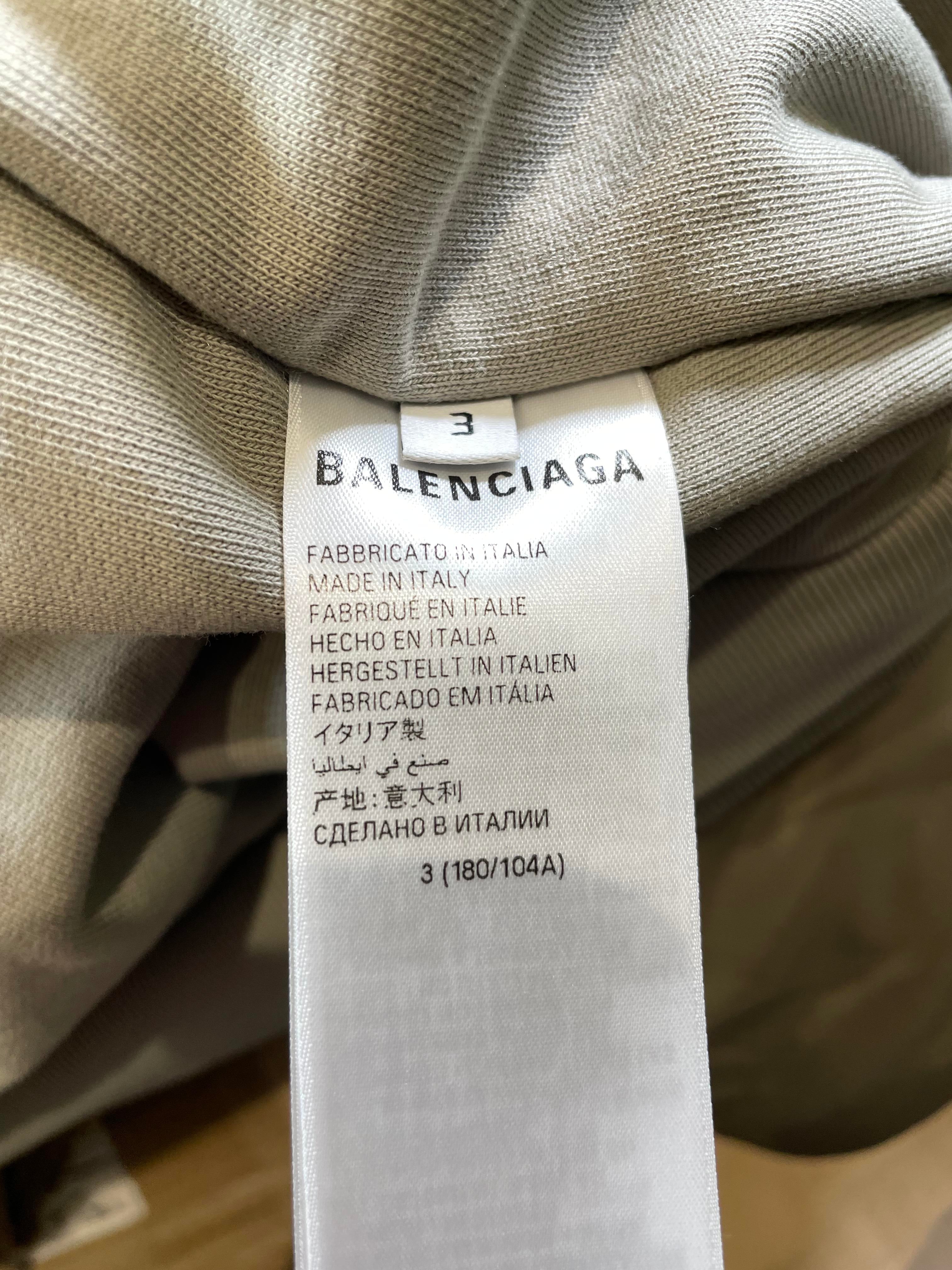 Balenciaga Hooded Oversized Olive Bomber Jacket