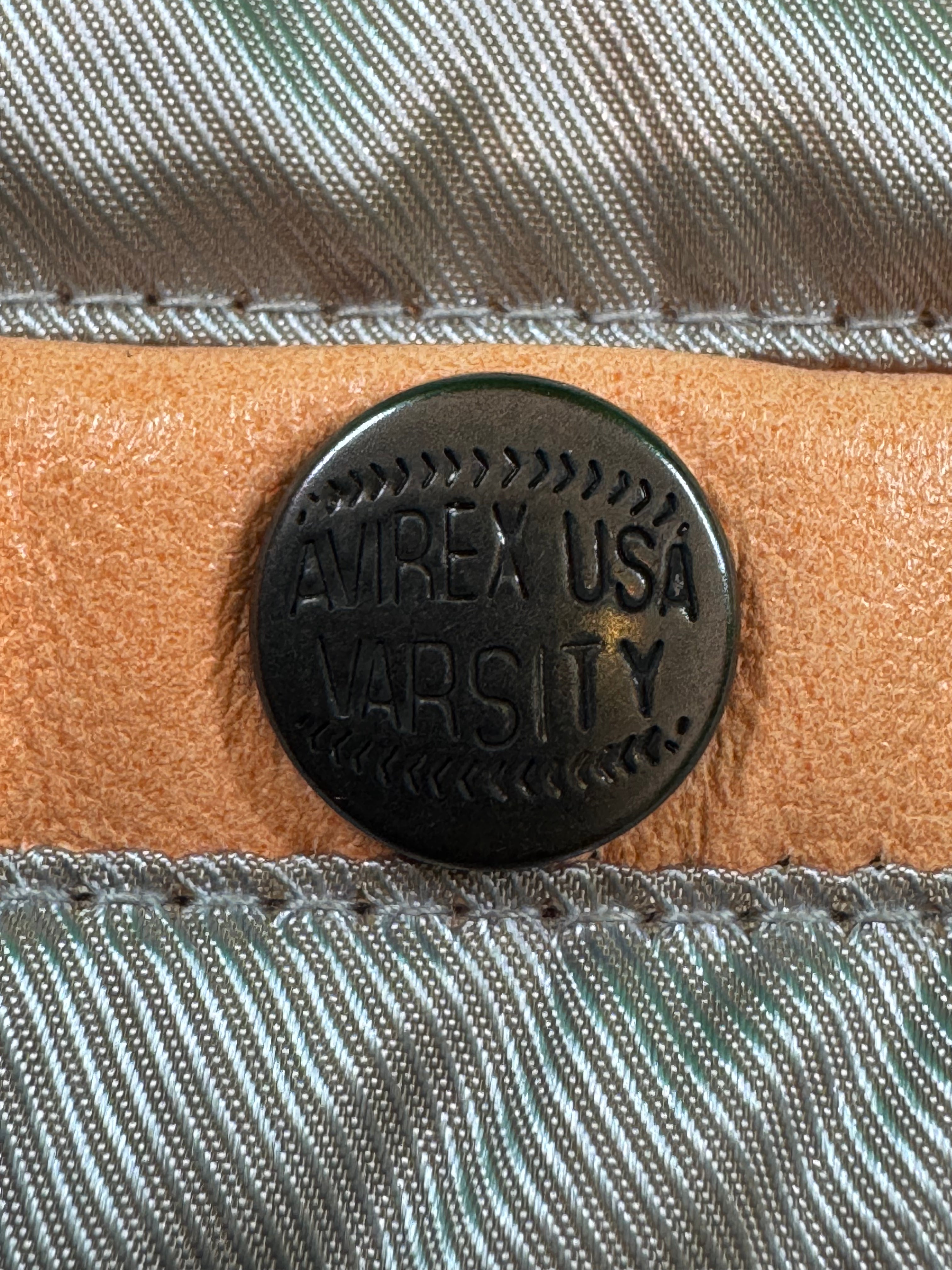 Hellstar x Avirex Icon Orange Varsity Jacket