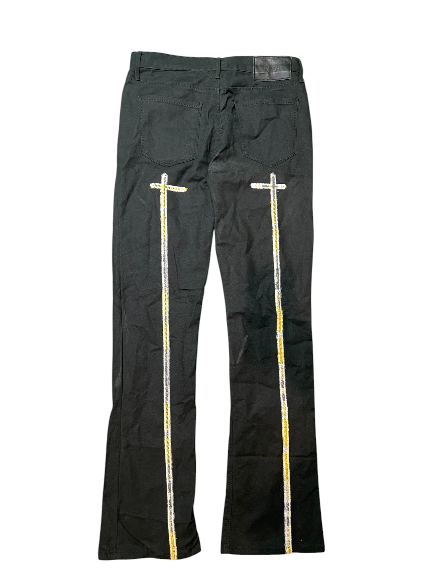 RTA Jeans Black Yellow