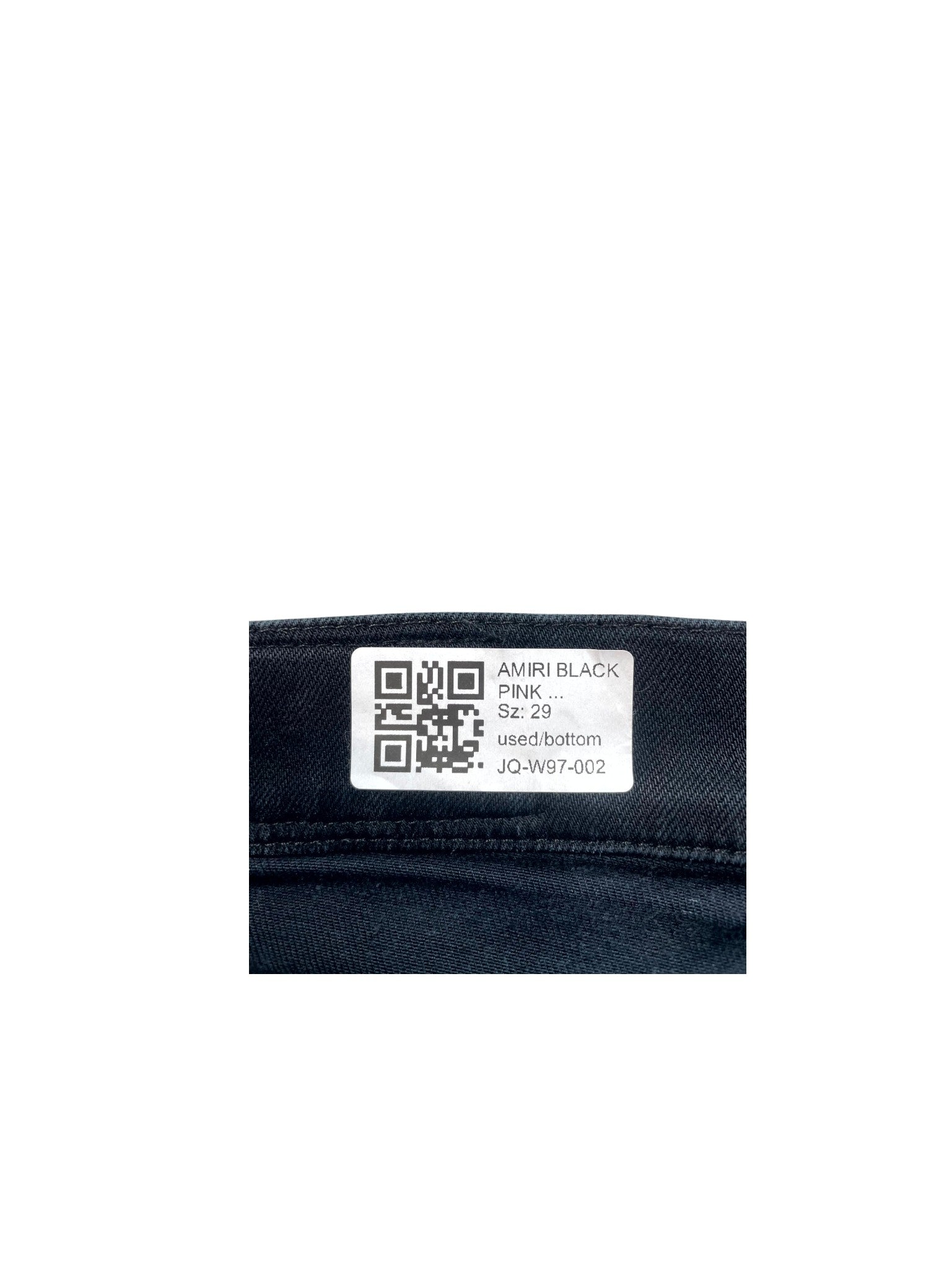 Amiri "MX1 Crackle" Black & Pink Jeans