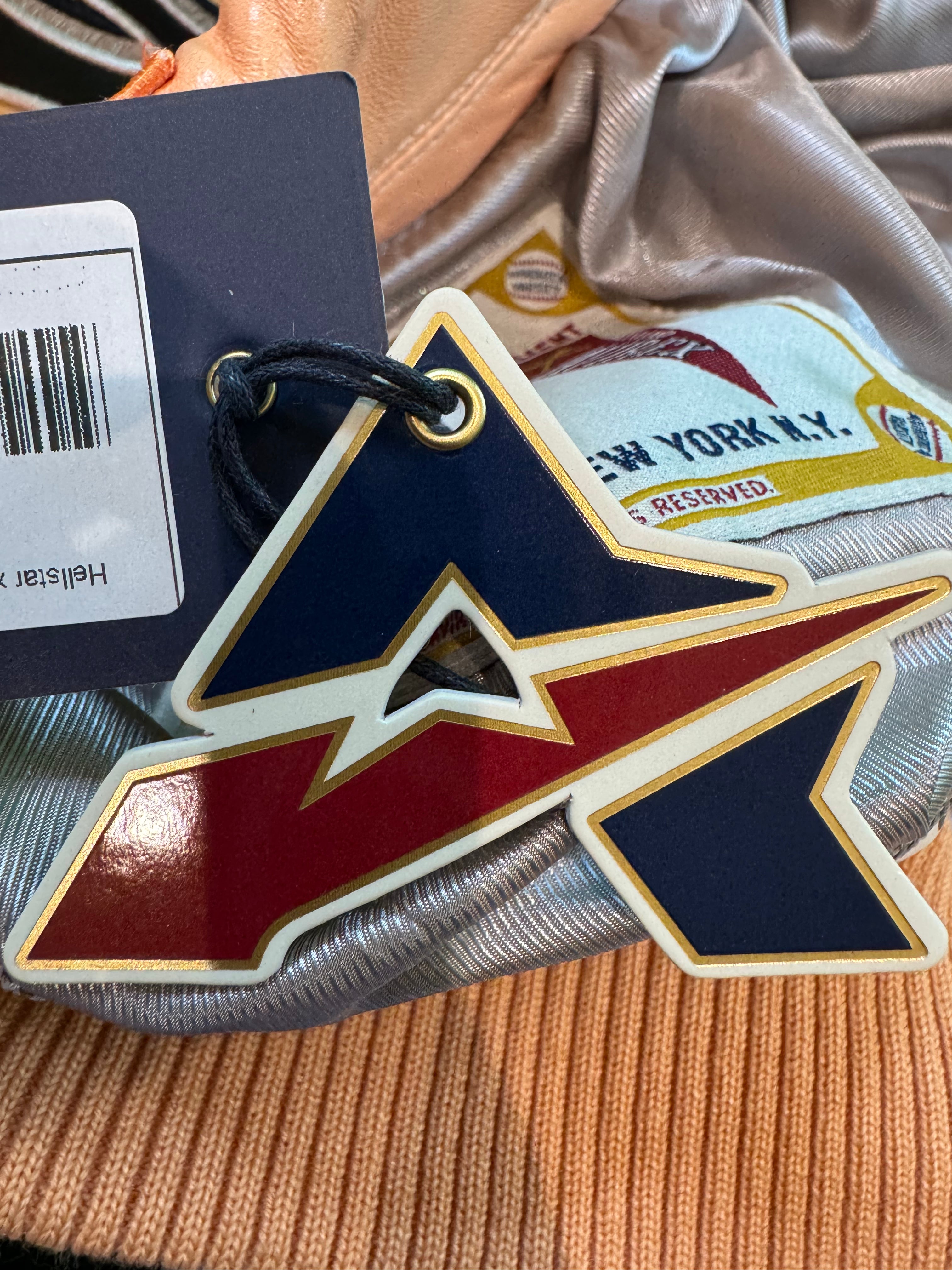 Hellstar x Avirex Icon Orange Varsity Jacket