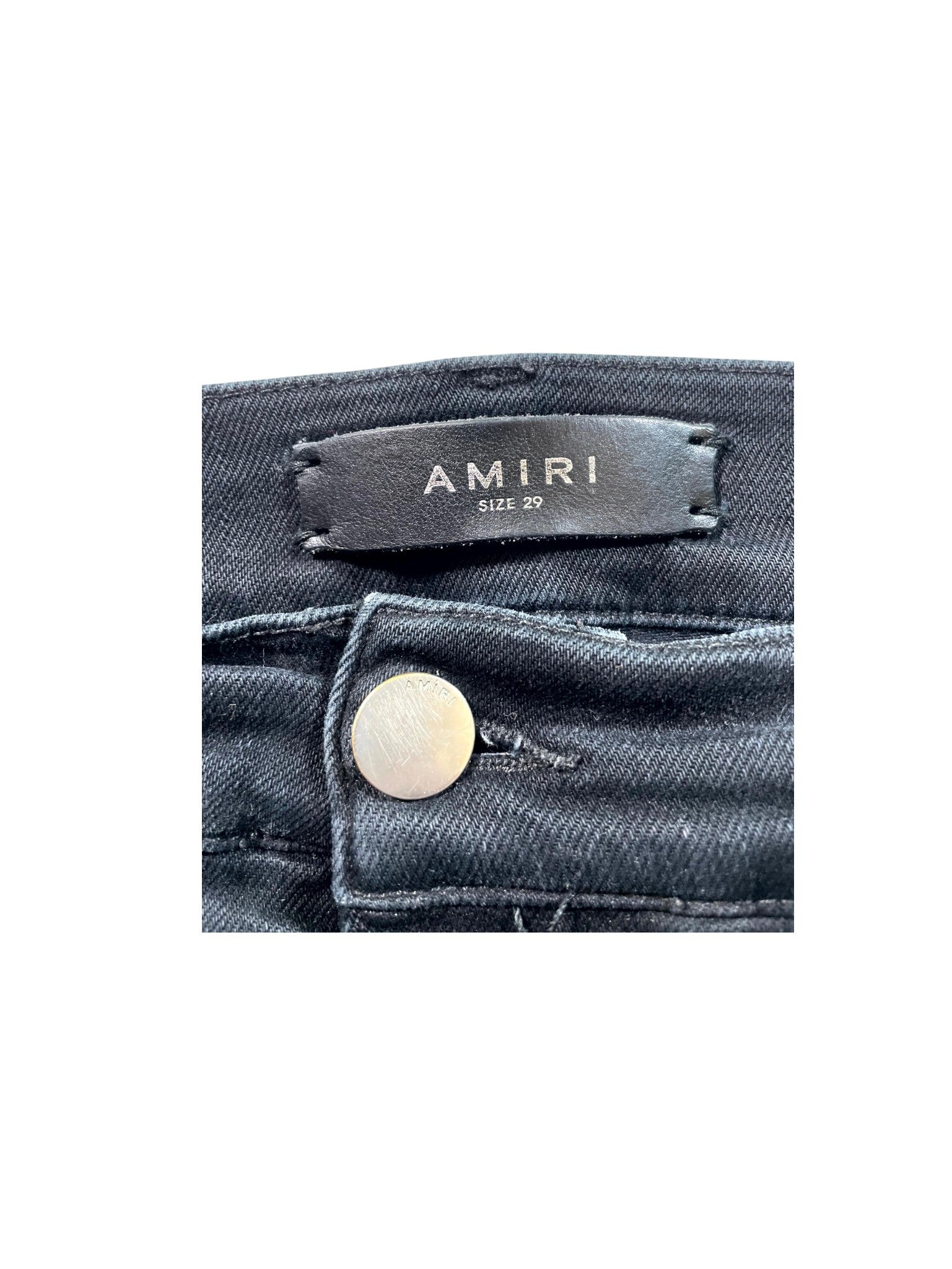 Amiri "MX1 Crackle" Black & Pink Jeans