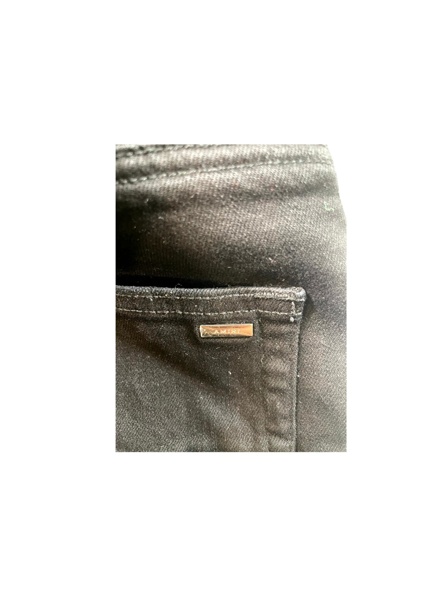 Amiri "MX1 Quilt Patch" Black Jeans
