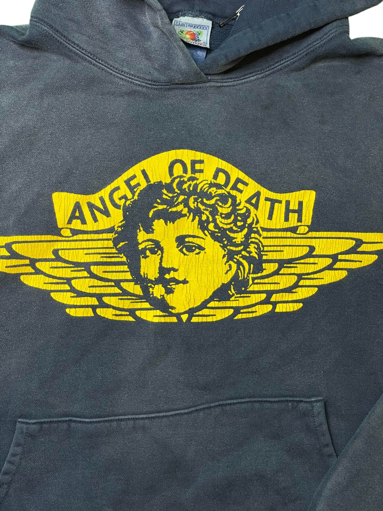 Saint Michael Navy Angel Hoodie