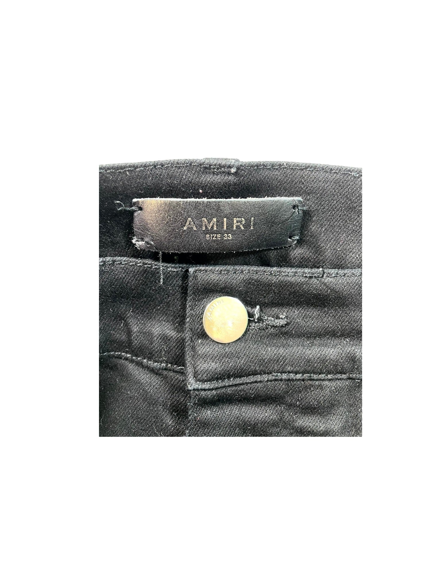 Amiri "MX1 Quilt Patch" Black Jeans
