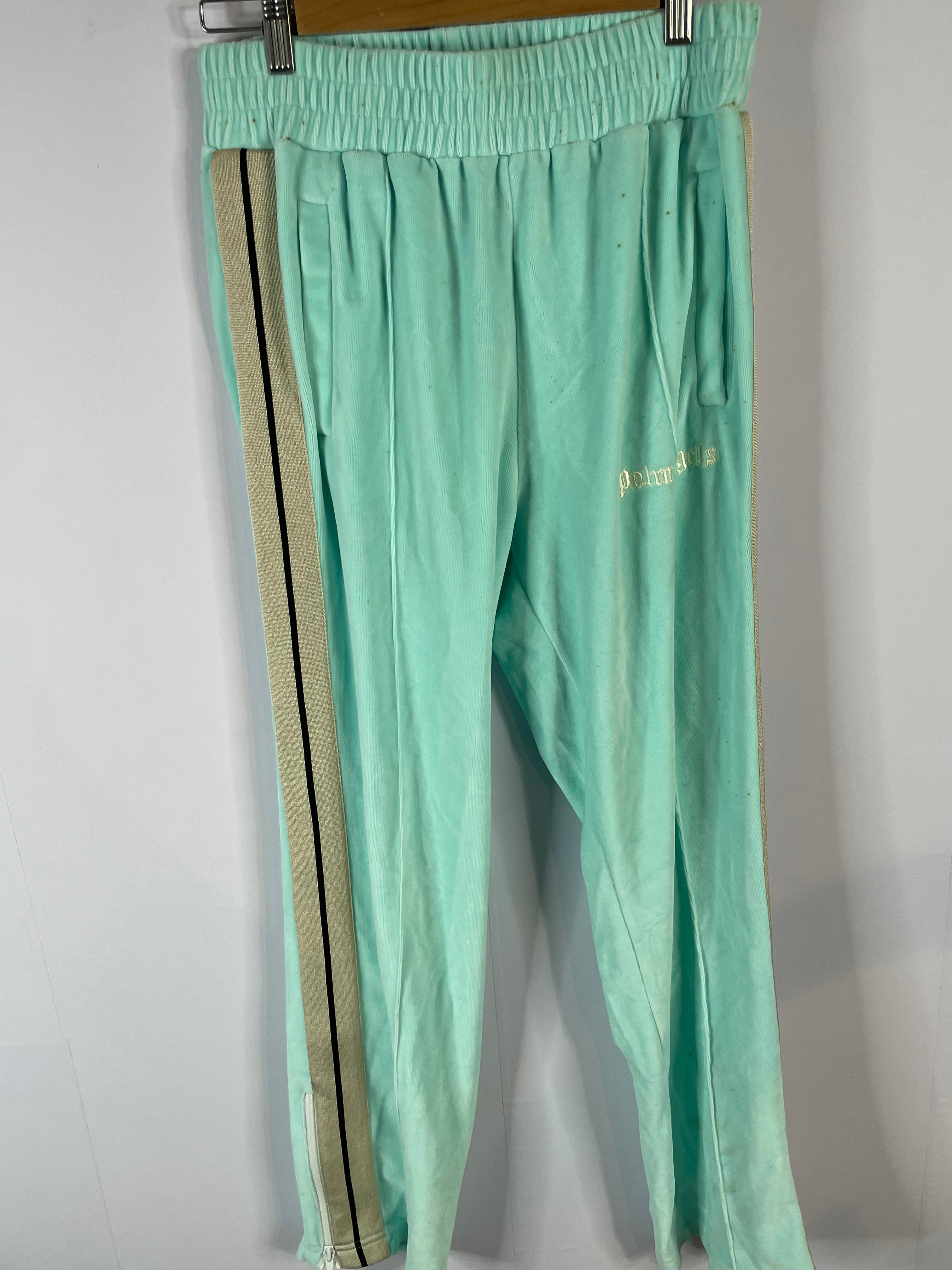 Palm Angels Velour Track Suit Tiffany Blue Used XL Top L Bottoms
