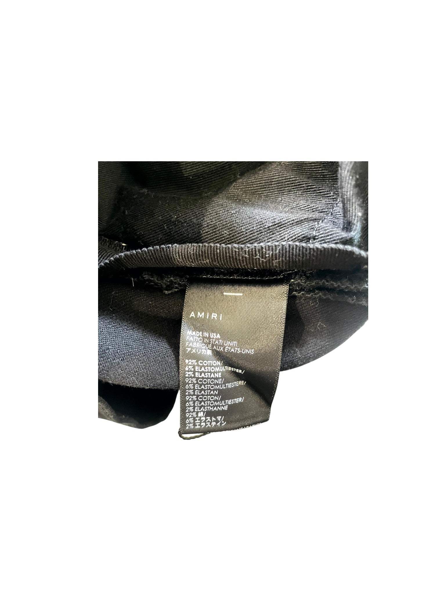 Amiri "MX1 Quilt Patch" Black Jeans