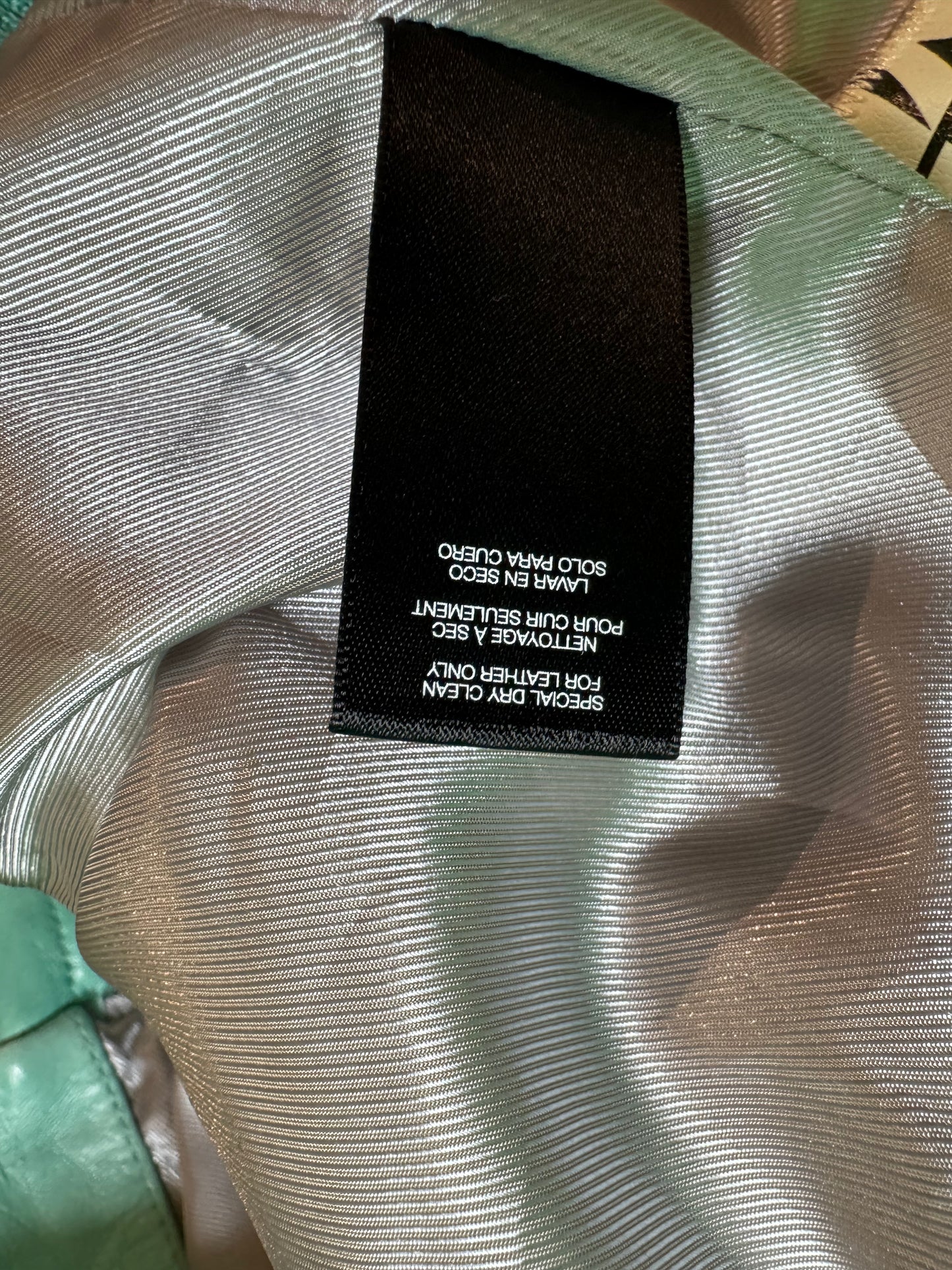 Hellstar x Avirex Icon Turquoise Leather Jacket