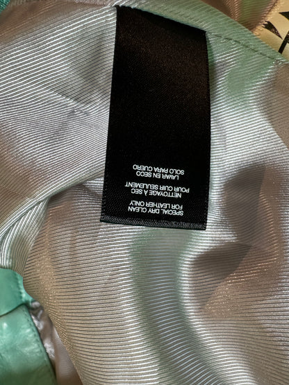 Hellstar x Avirex Icon Turquoise Leather Jacket