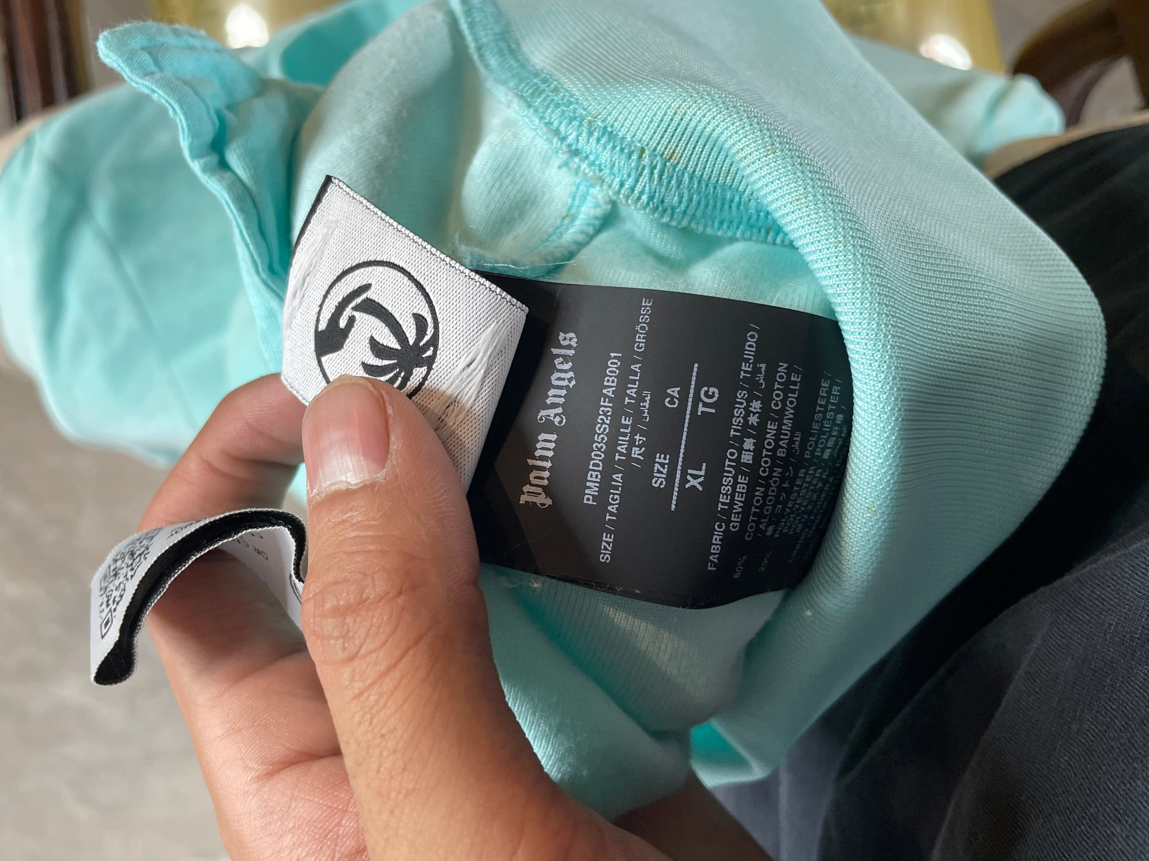 Palm Angels Velour Track Suit Tiffany Blue Used XL Top L Bottoms