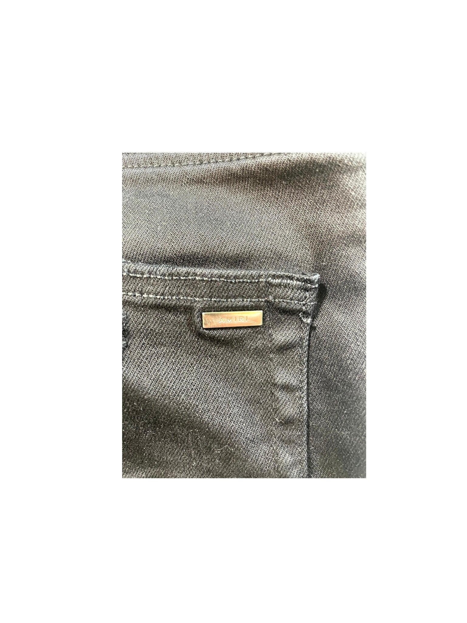 Amiri Crystal Splatter Black Jeans