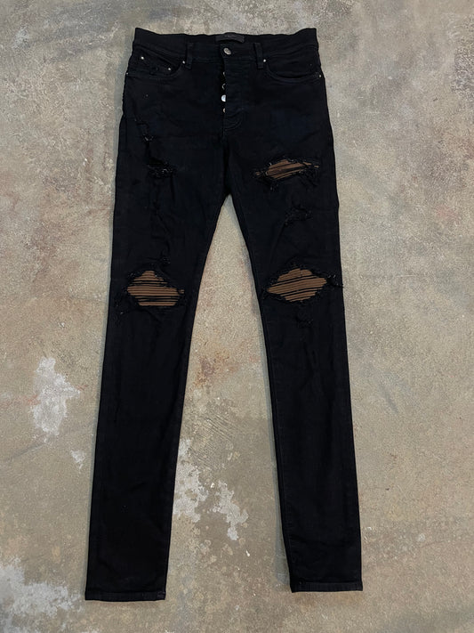 Amiri MX1 Black Brown Patch Used 32