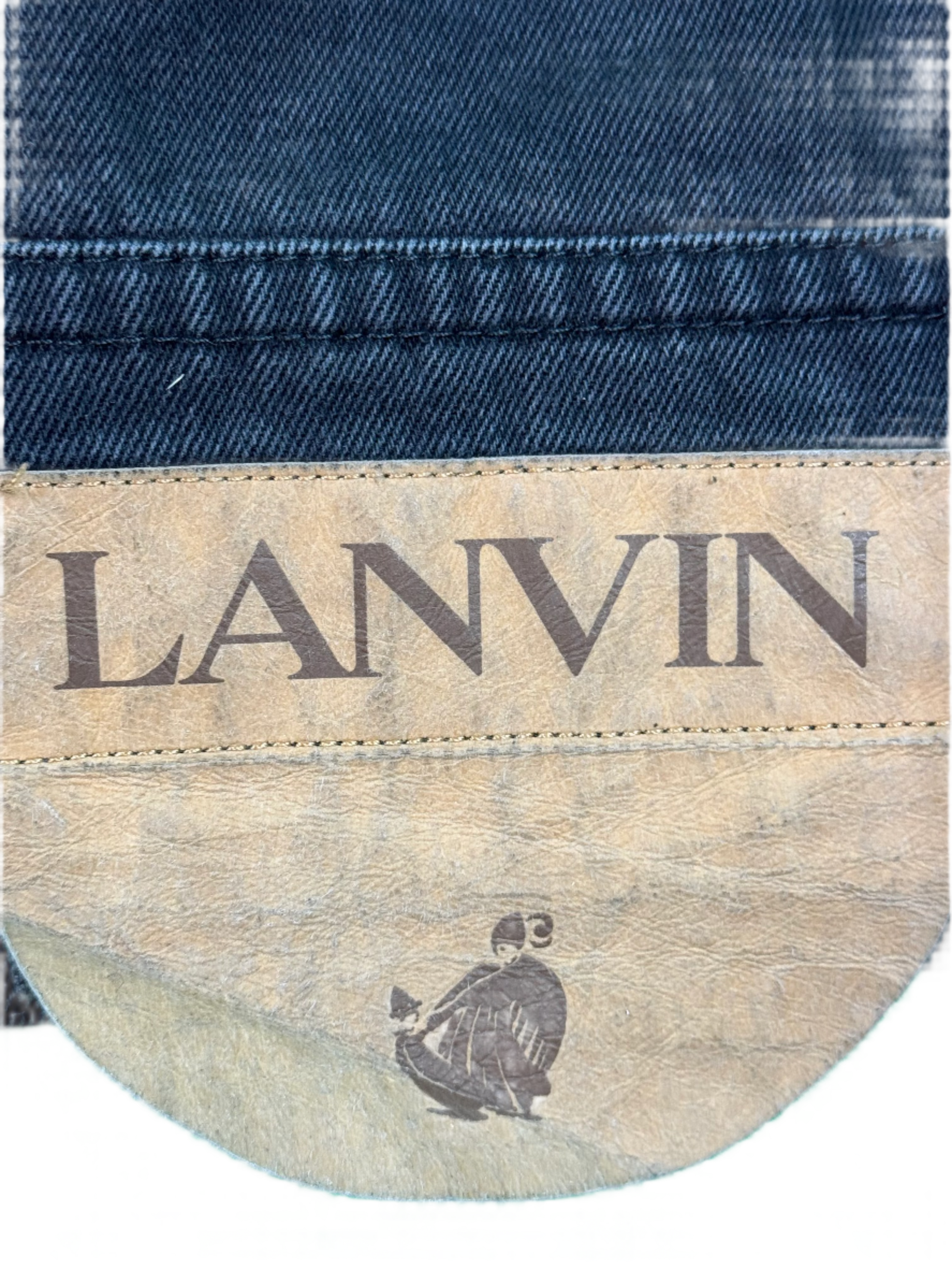 Gallery Dept. x Lanvin LG Patch Black Jean Jeacket