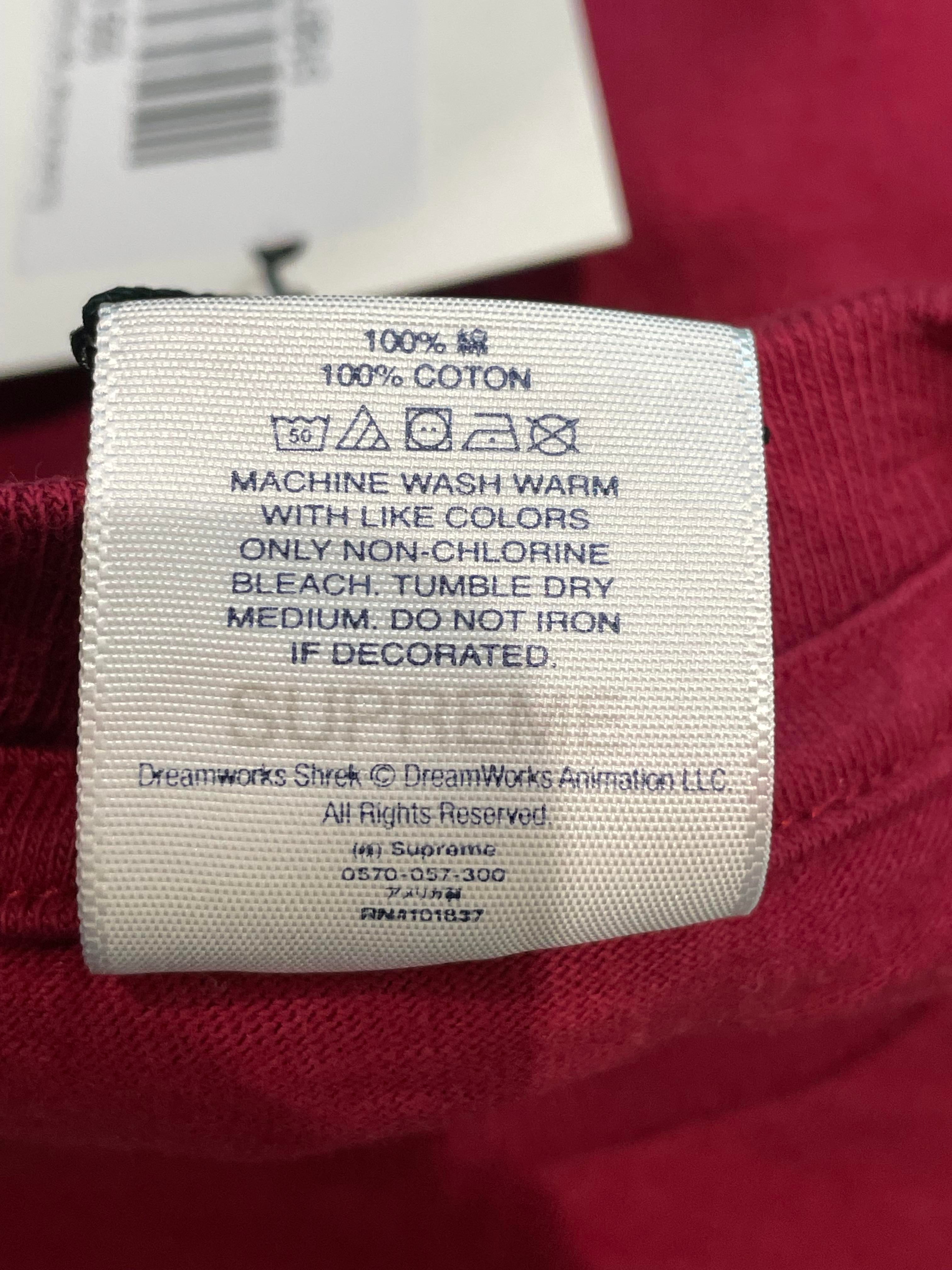 Supreme Shrek Maroon Tee