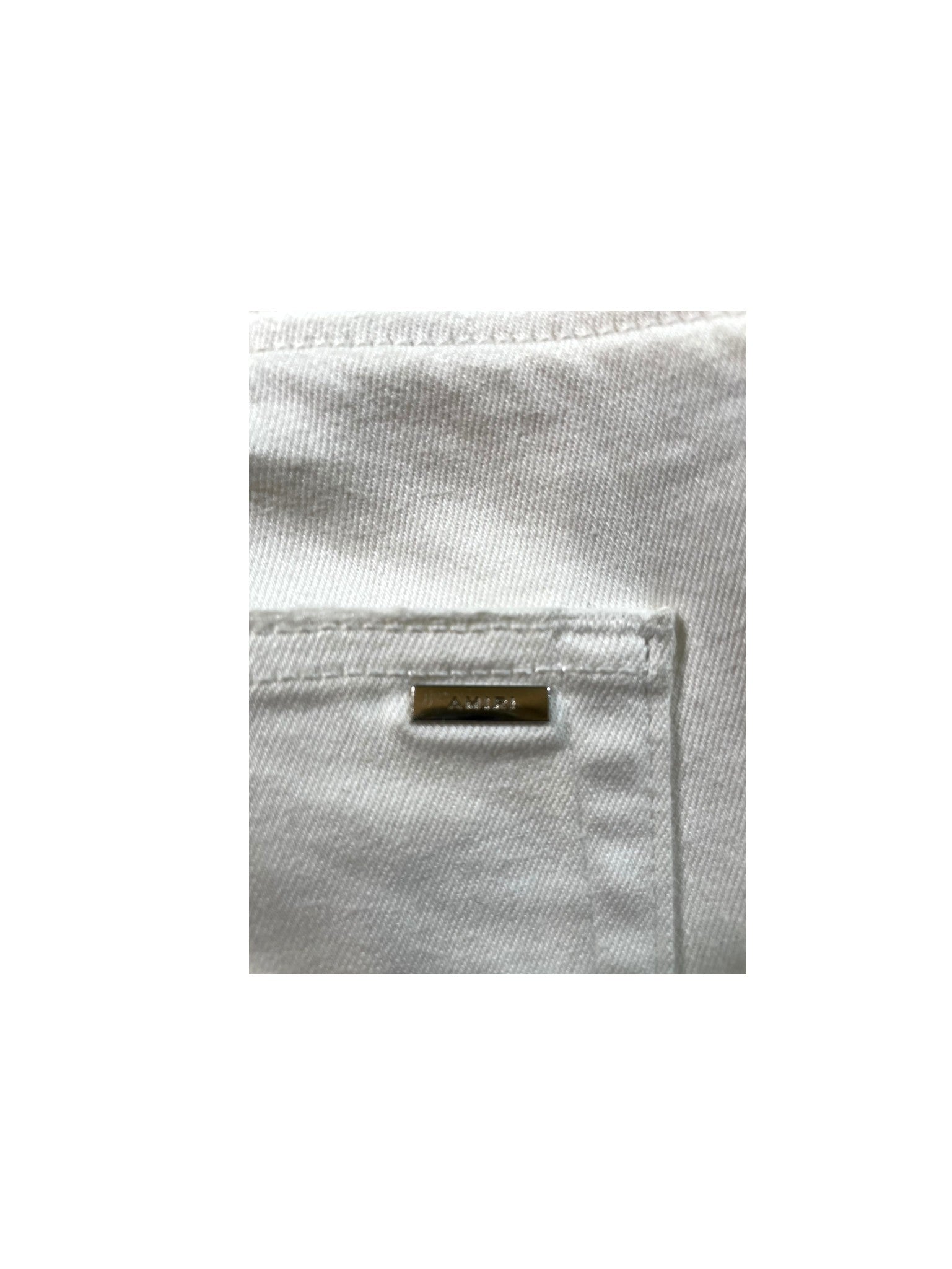 Amiri "MX1 Patch" White Jeans