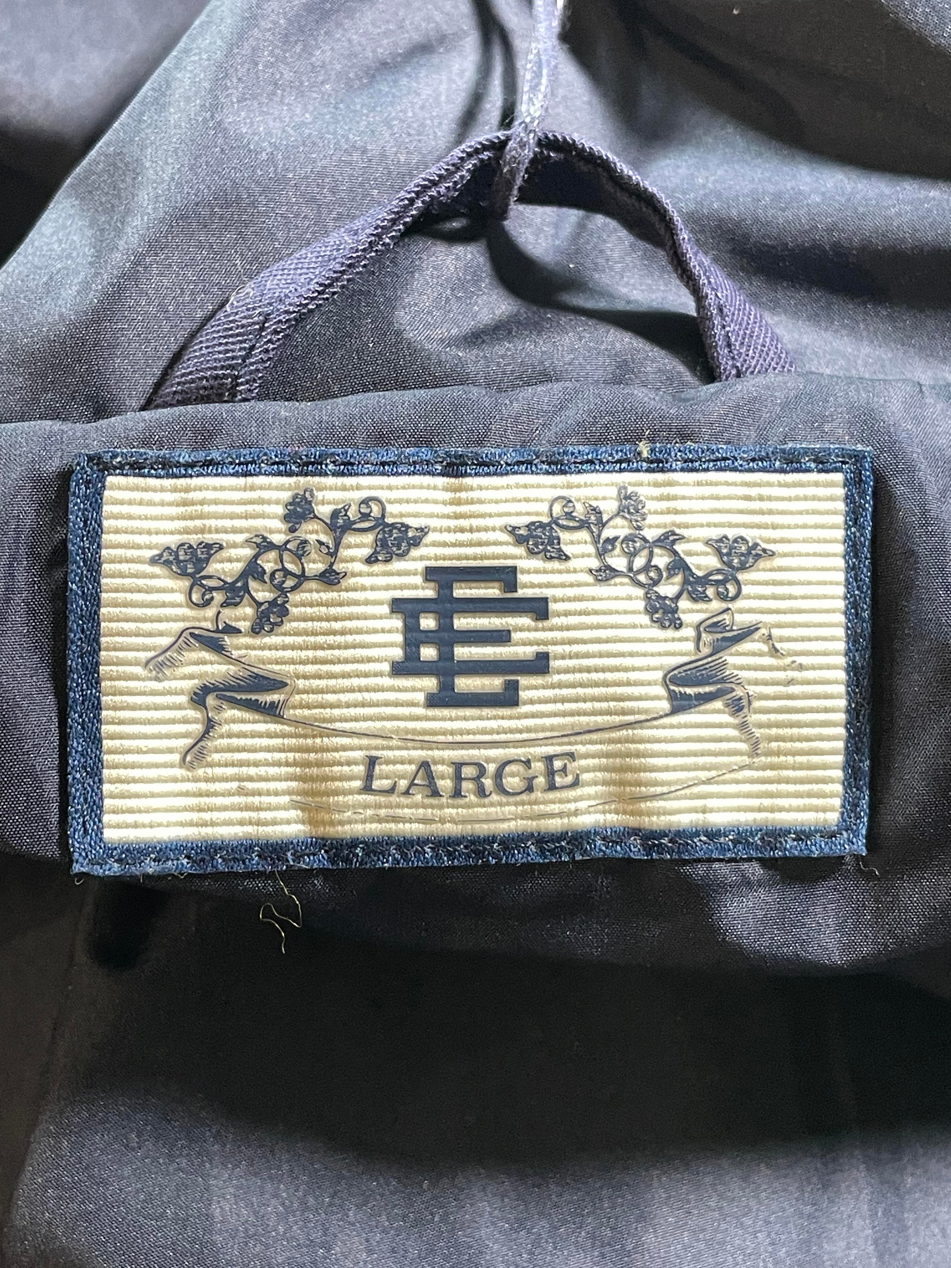 Eric Emanuel Embroidered Quilted Navy Jacket