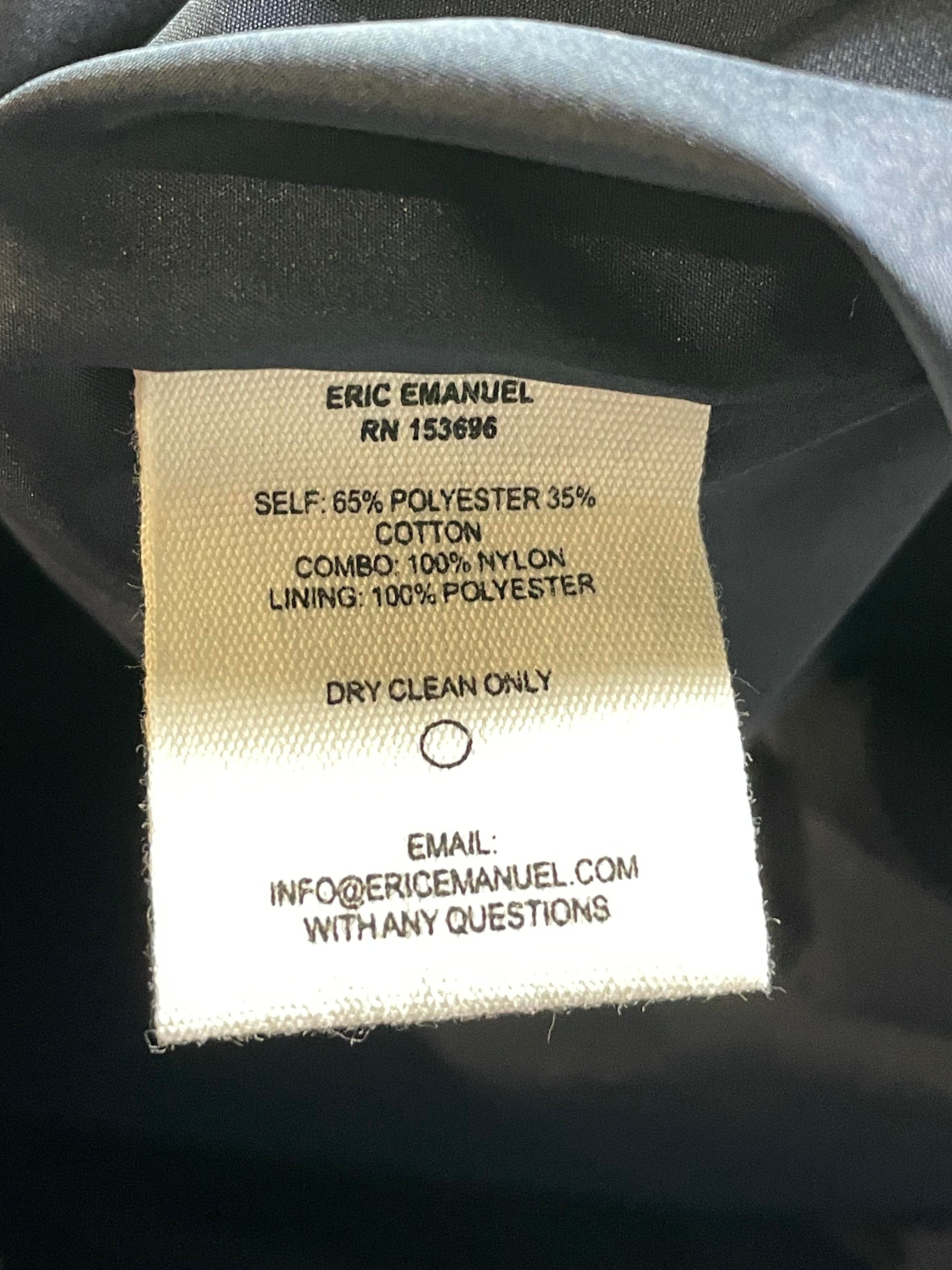 Eric Emanuel Embroidered Quilted Navy Jacket