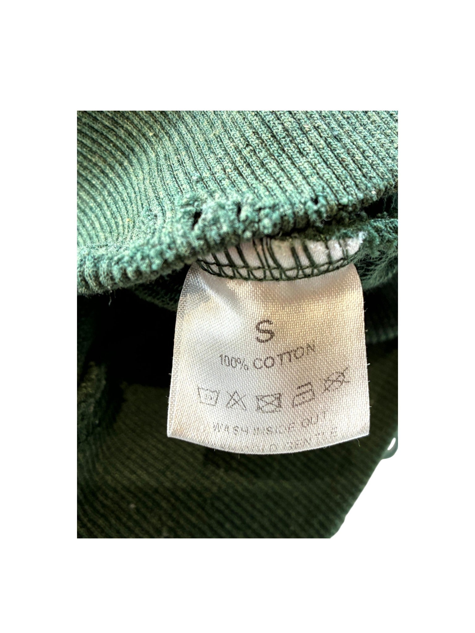 Vale Destroyer Zip Up Green Hoodie